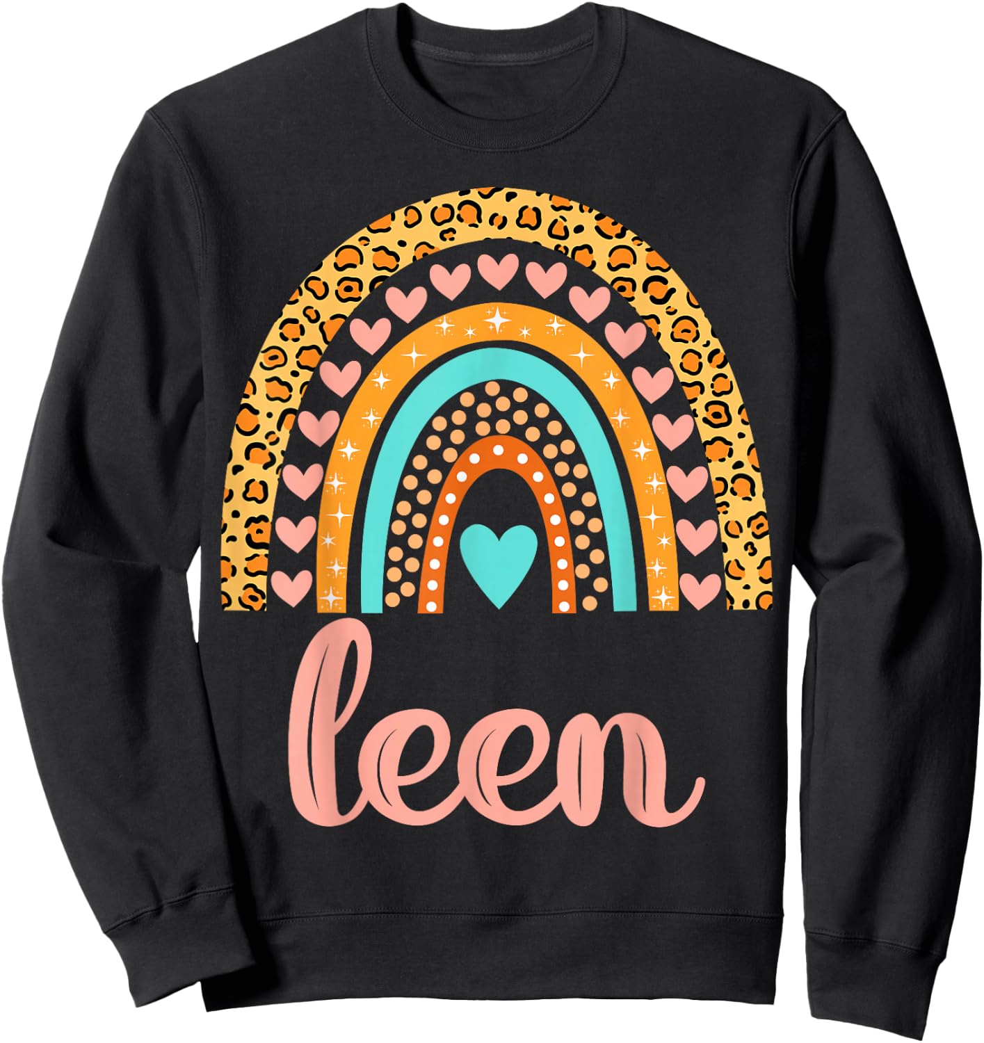 Leen Leen Name Birthday Shirt Gift Sweatshirt - Sweatshirt | Black