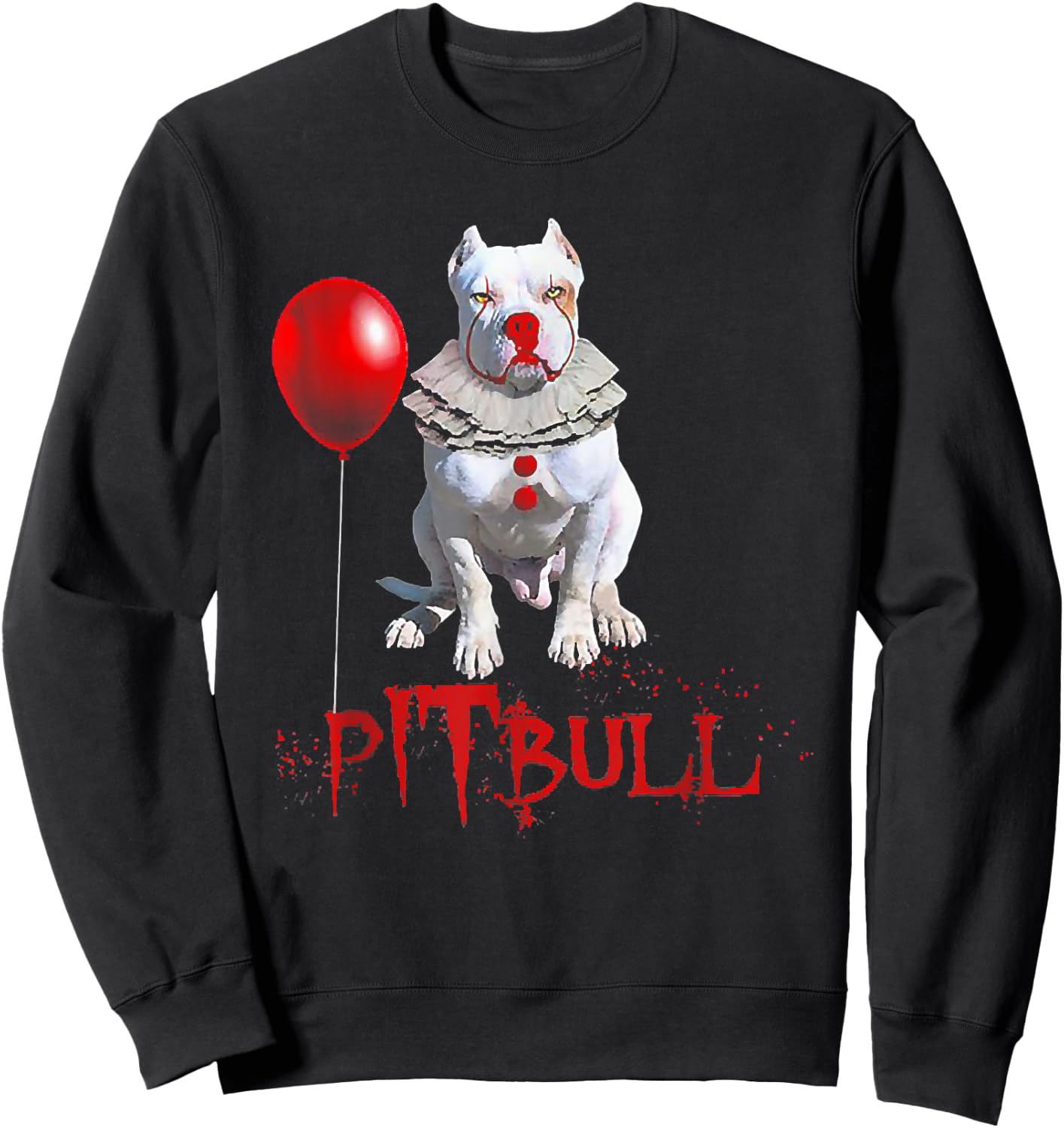 Pitbull Horror Movie Halloween Custome Sweatshirt - Sweatshirt | Black
