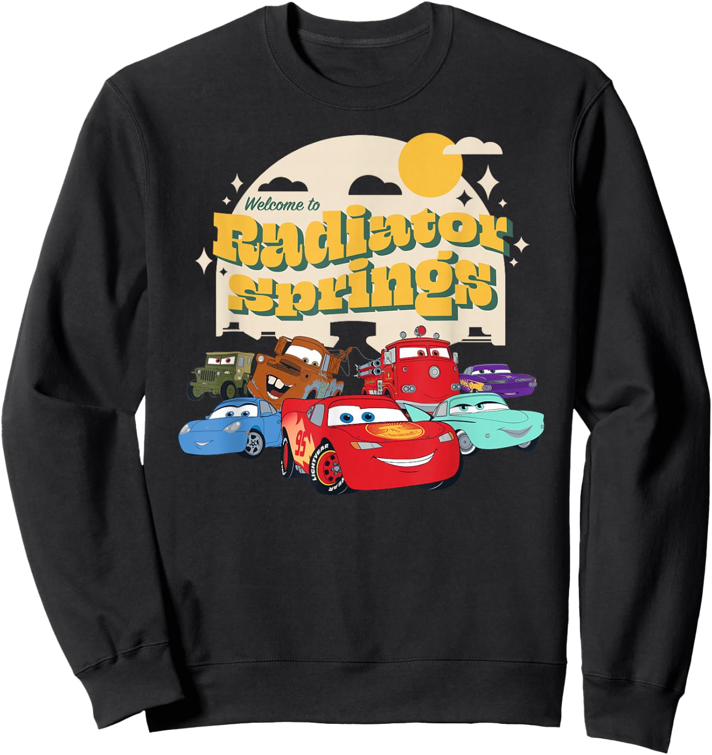 Disney Pixar Cars on The Road Radiator Springs Sweatshirt - Sweatshirt | Black