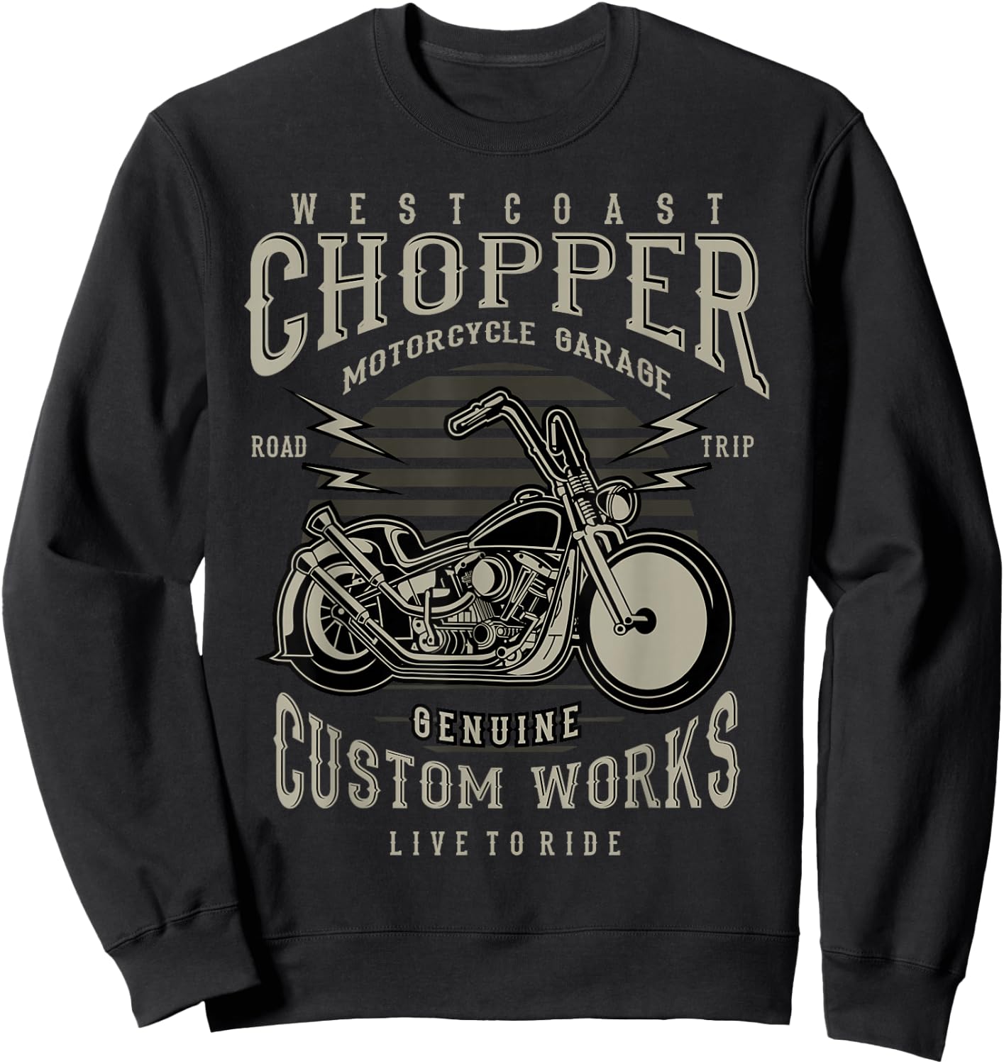 West Coast Chopper Motorcycle Sweatshirt - Sweatshirt | Black