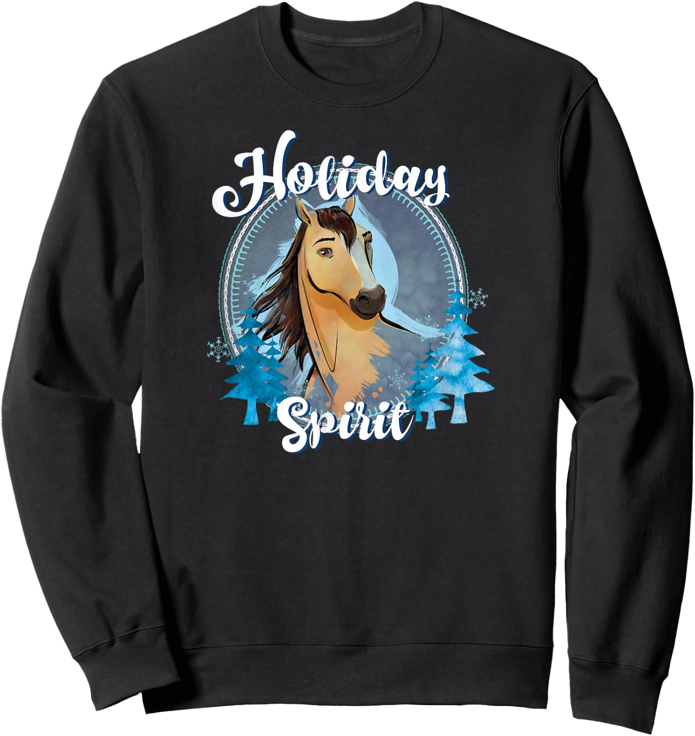 Spirit Riding Free - Holiday Spirit Sweatshirt - Sweatshirt | Black