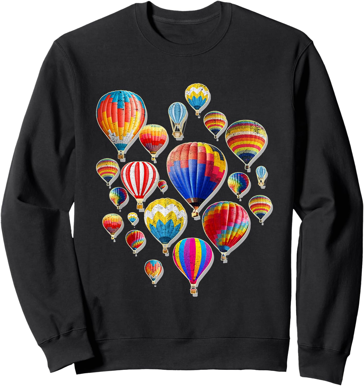 Hot Air Balloon Fly Ballooning Lover Perfect Fun Gift Sweatshirt - Sweatshirt | Black