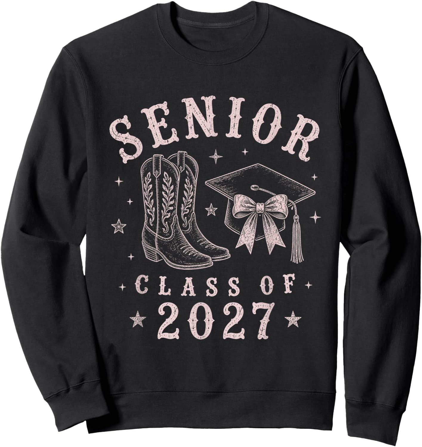 Western Class of 2027 Girls Senior 27 Graduation Sweatshirt - Sweatshirt | Black