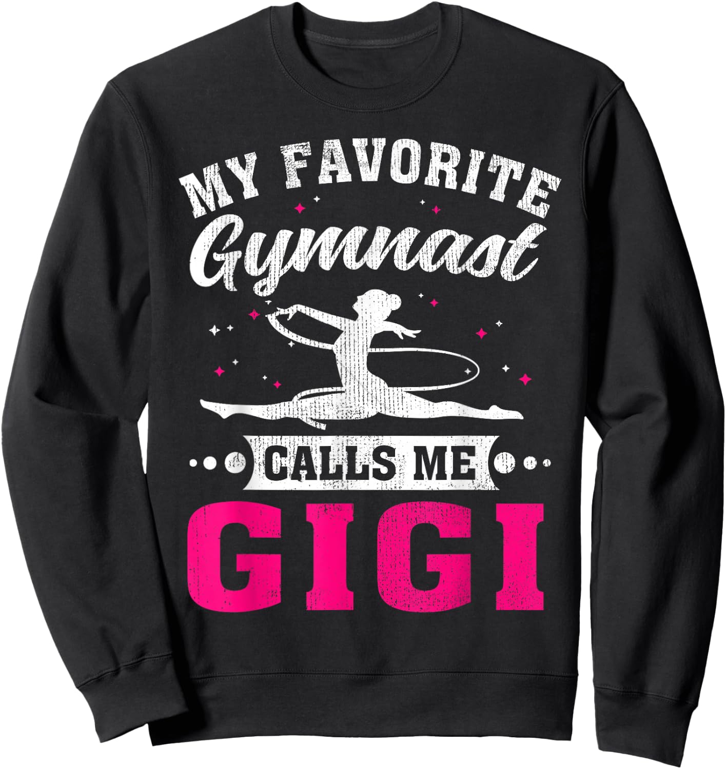 My Favorite Gymnast Calls Me Gigi Mother's Day Sweatshirt - Sweatshirt | Black