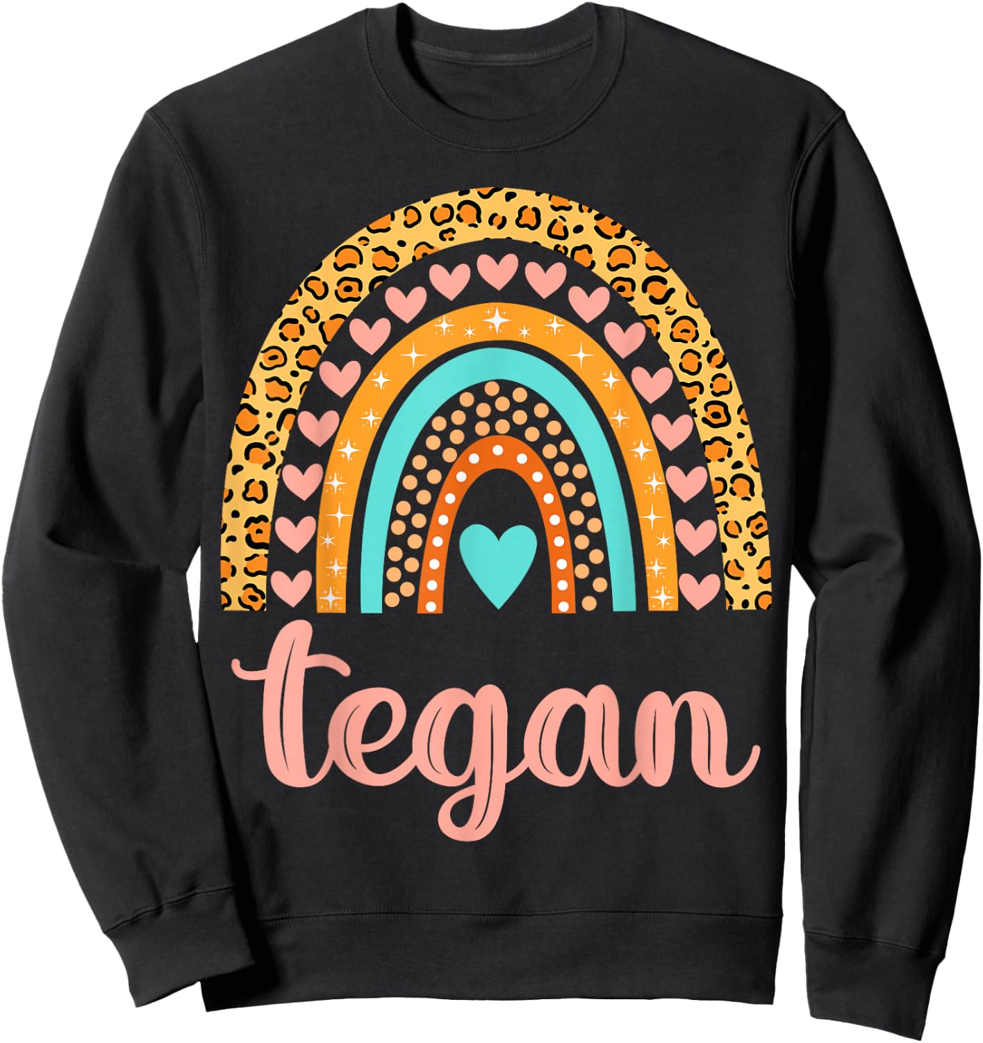 Tegan Tegan Name Birthday Shirt Gift Sweatshirt - Sweatshirt | Black