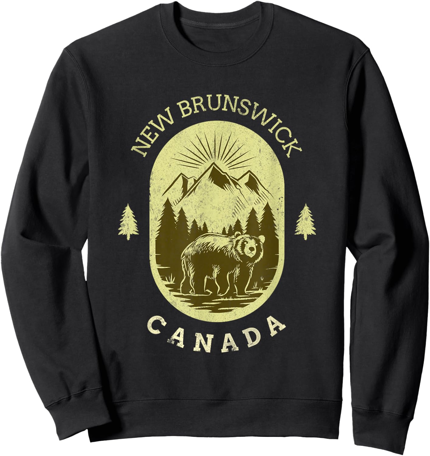New Brunswick Canada Sweatshirt - Sweatshirt | Black