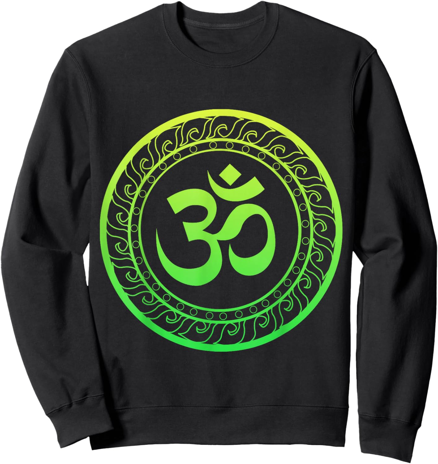 Om Ohm Aum Buddhism Symbol Yoga Sanskrit Sweatshirt - Sweatshirt | Black
