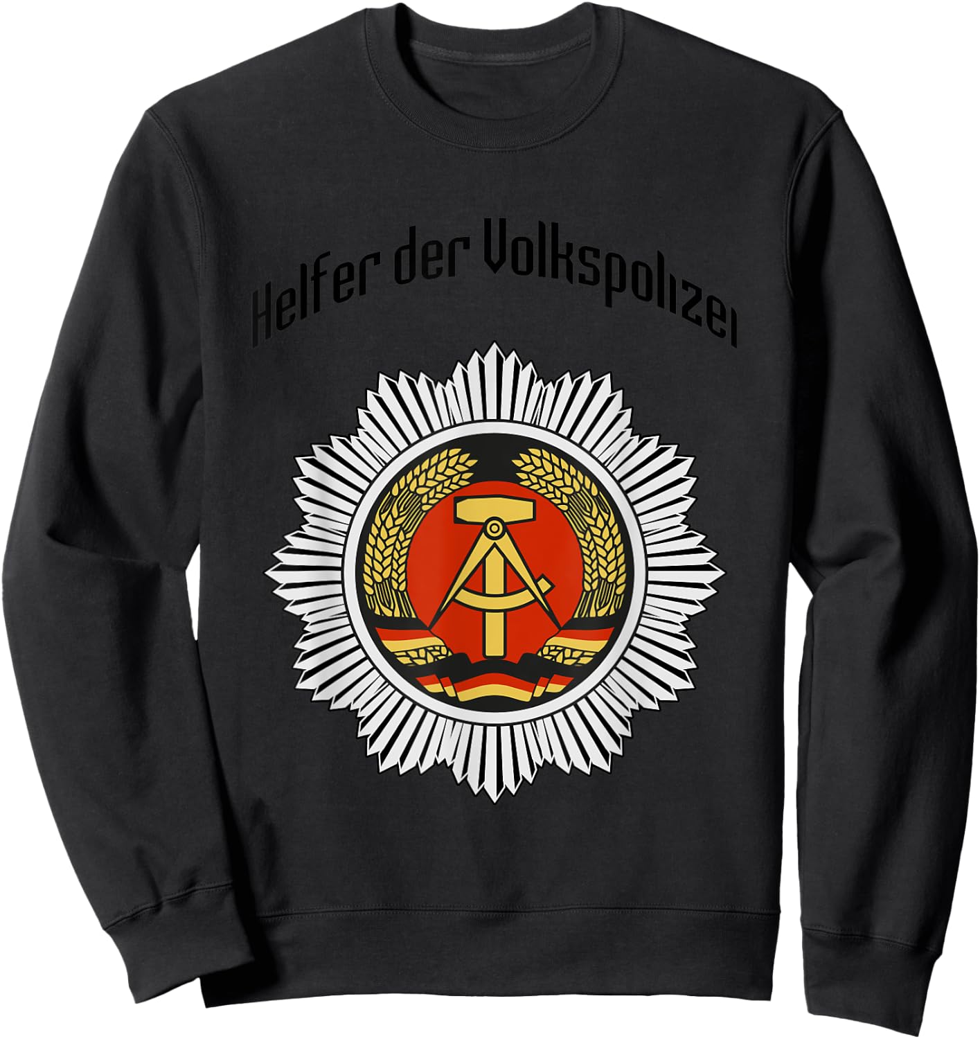 GDR Germany NVA USSR Berliner military Sweatshirt - Sweatshirt | Black