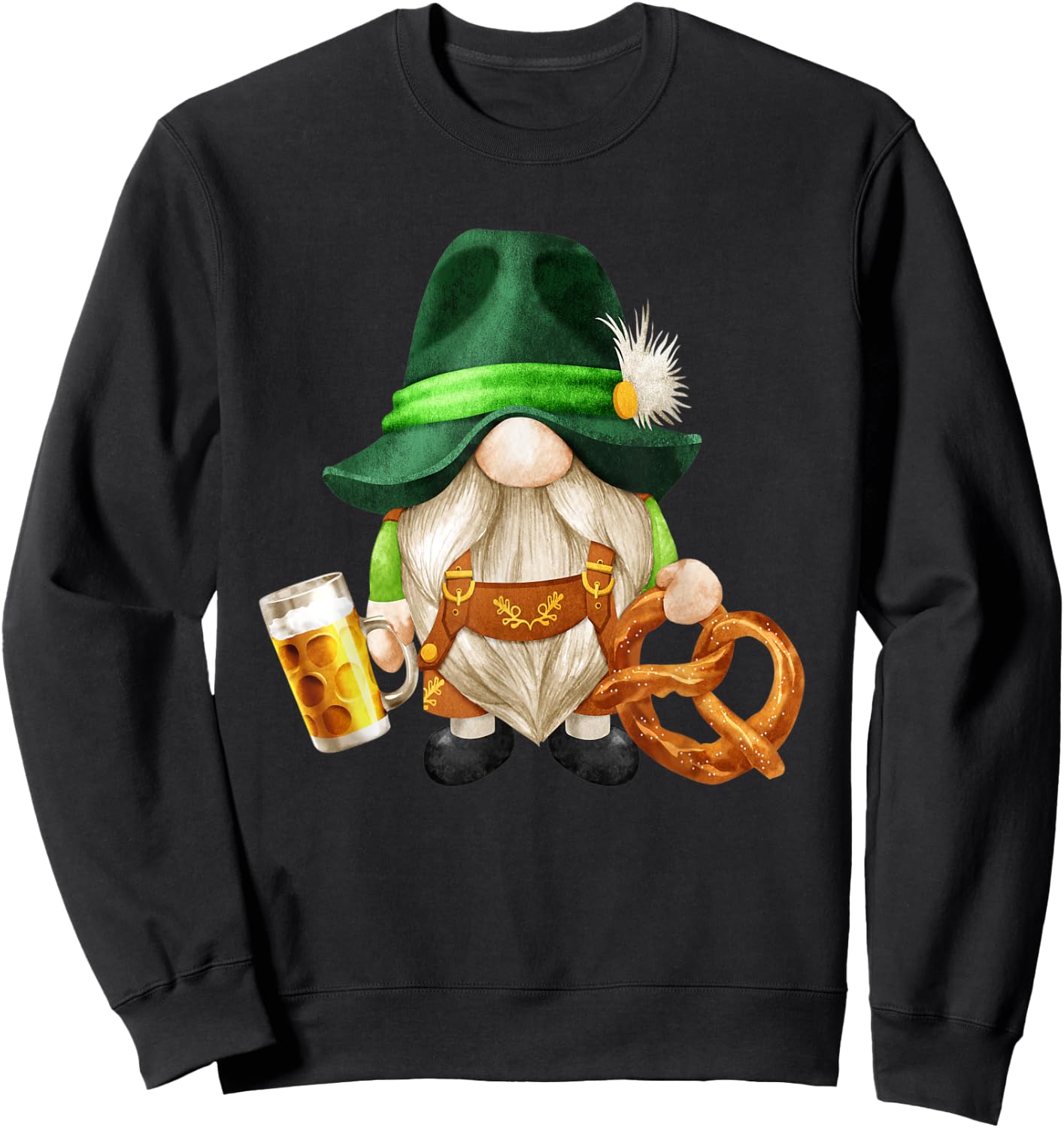 German Family Group Halloween Costumes Octoberfest Gnome Sweatshirt - Sweatshirt | Black