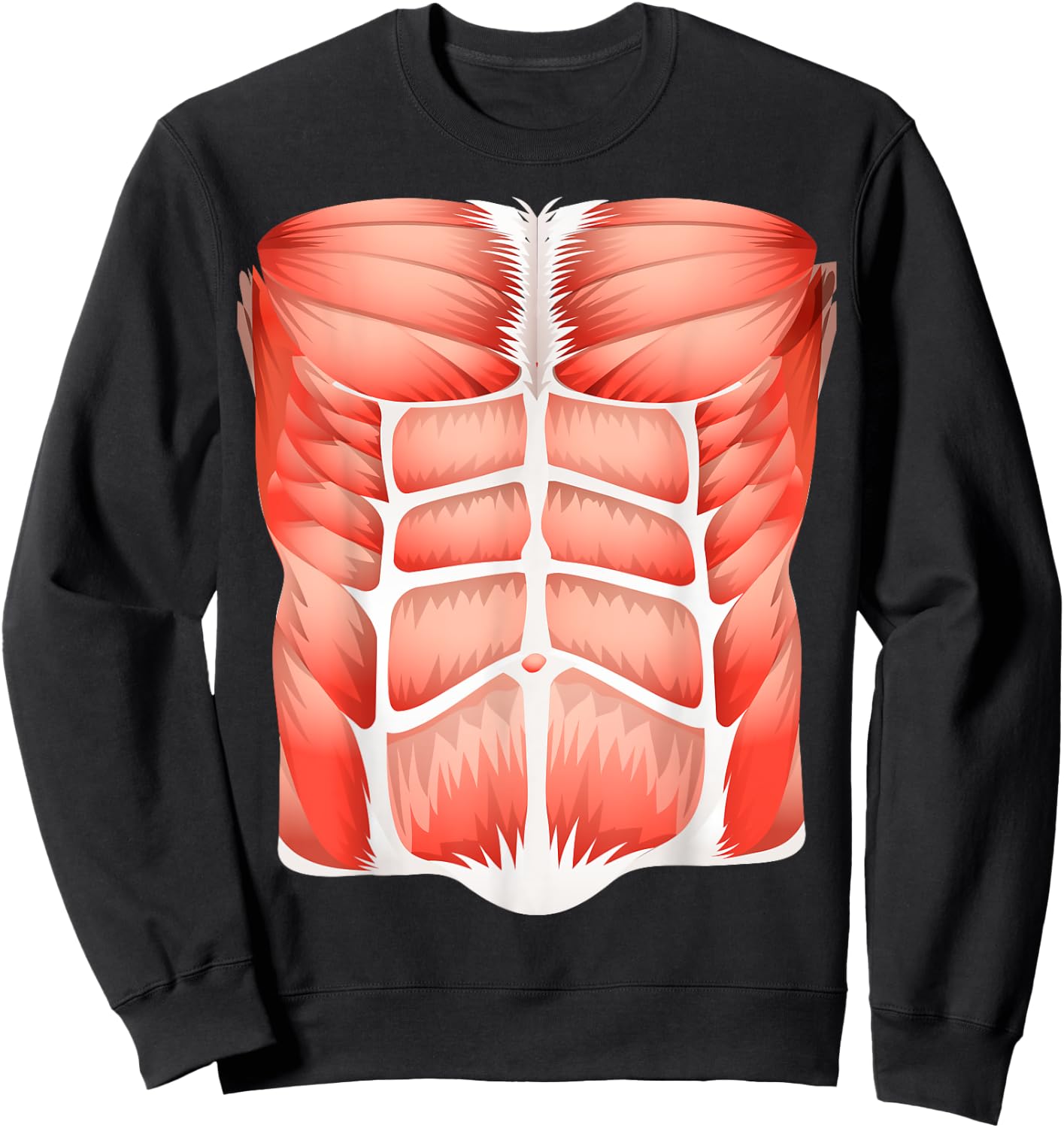 Funny Halloween Costume human muscle anatomy Sweatshirt - Sweatshirt | Black