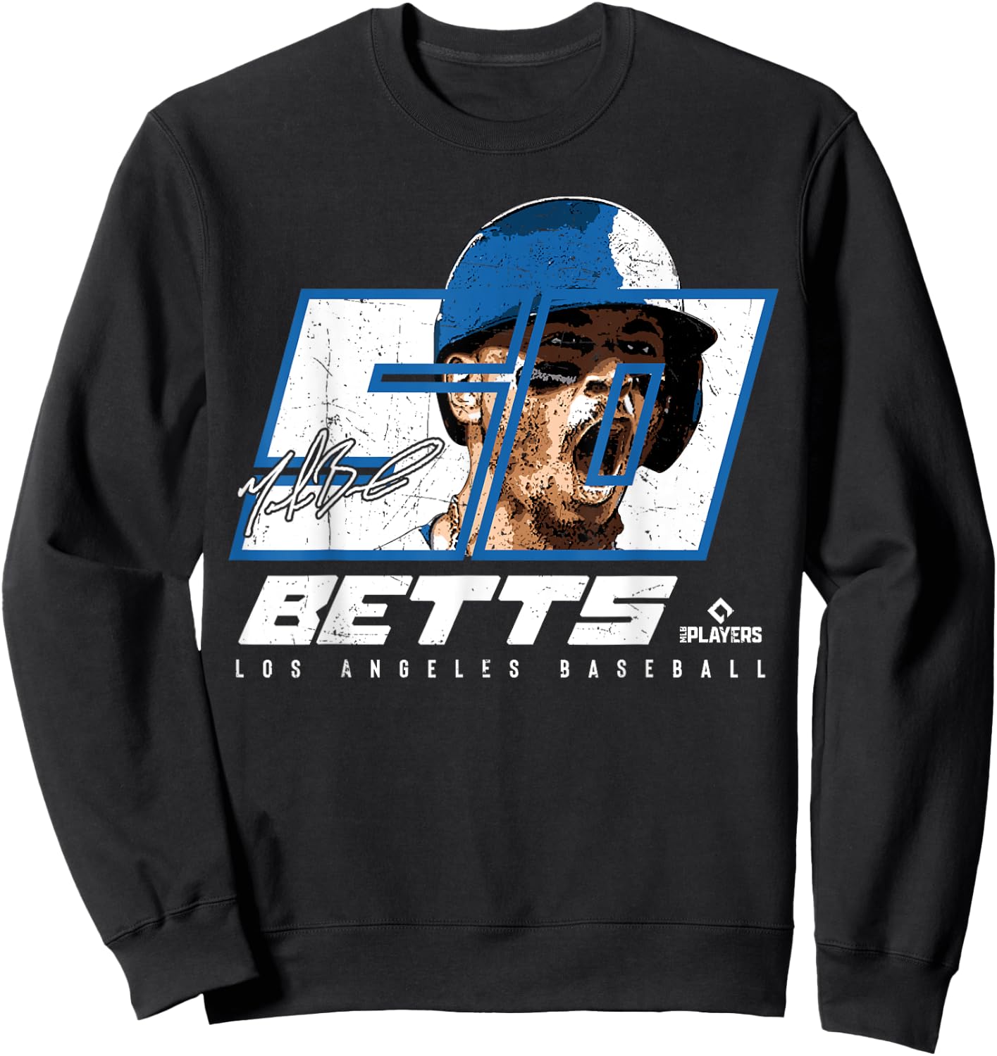 Mookie Betts - Silhouette Los Angeles MLBPA Sweatshirt - Sweatshirt | Black