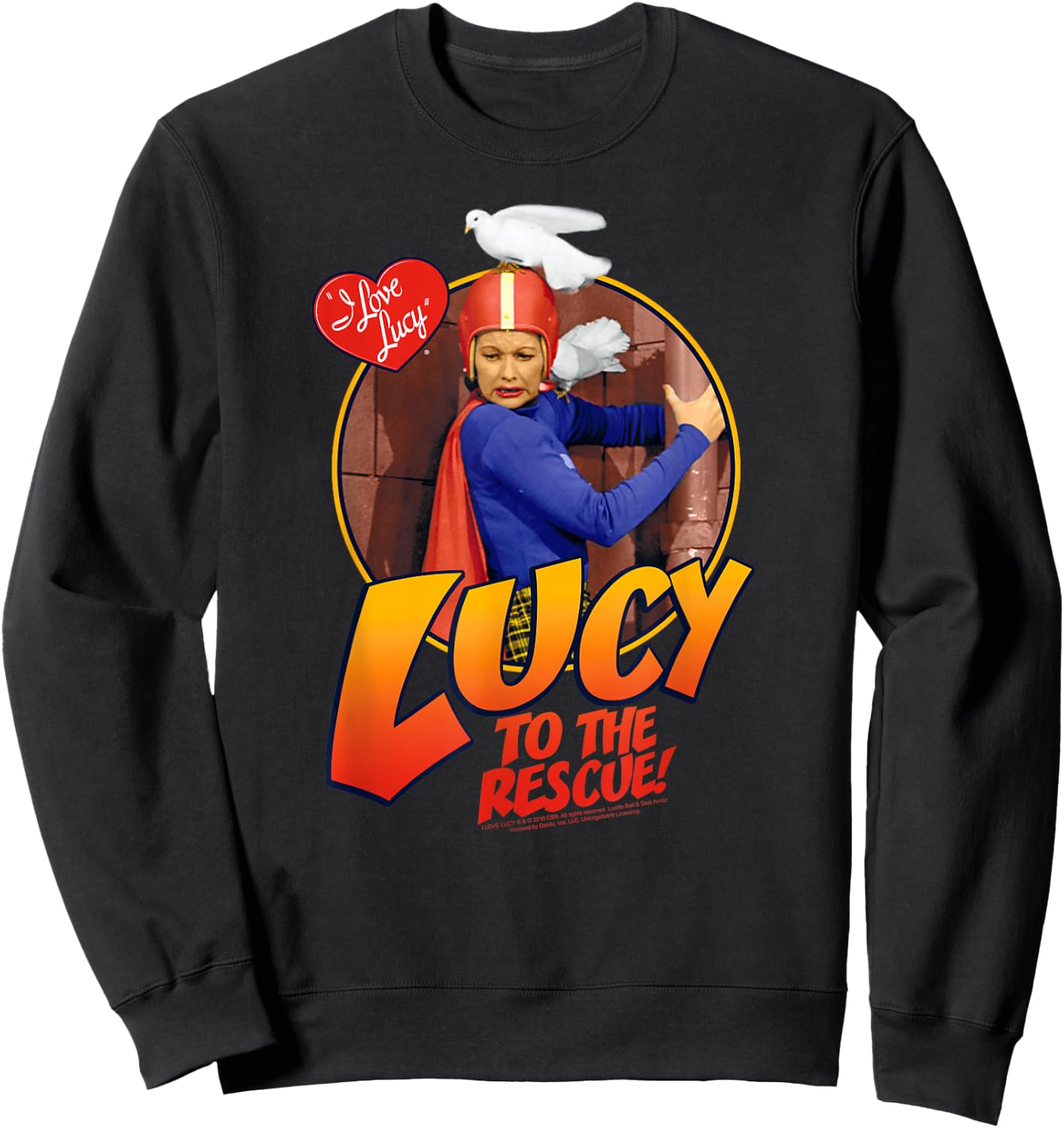 I Love Lucy To The Rescue Sweatshirt - Sweatshirt | Black