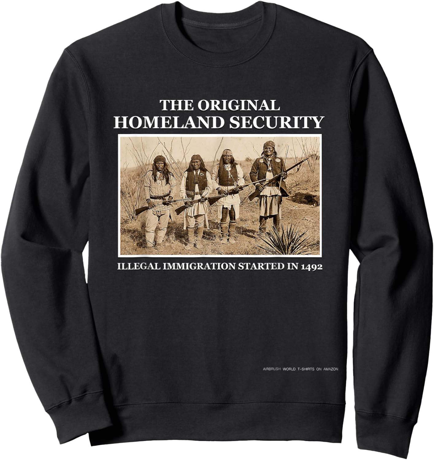 The Original Homeland Security Immigration Sweatshirt - Sweatshirt | Black