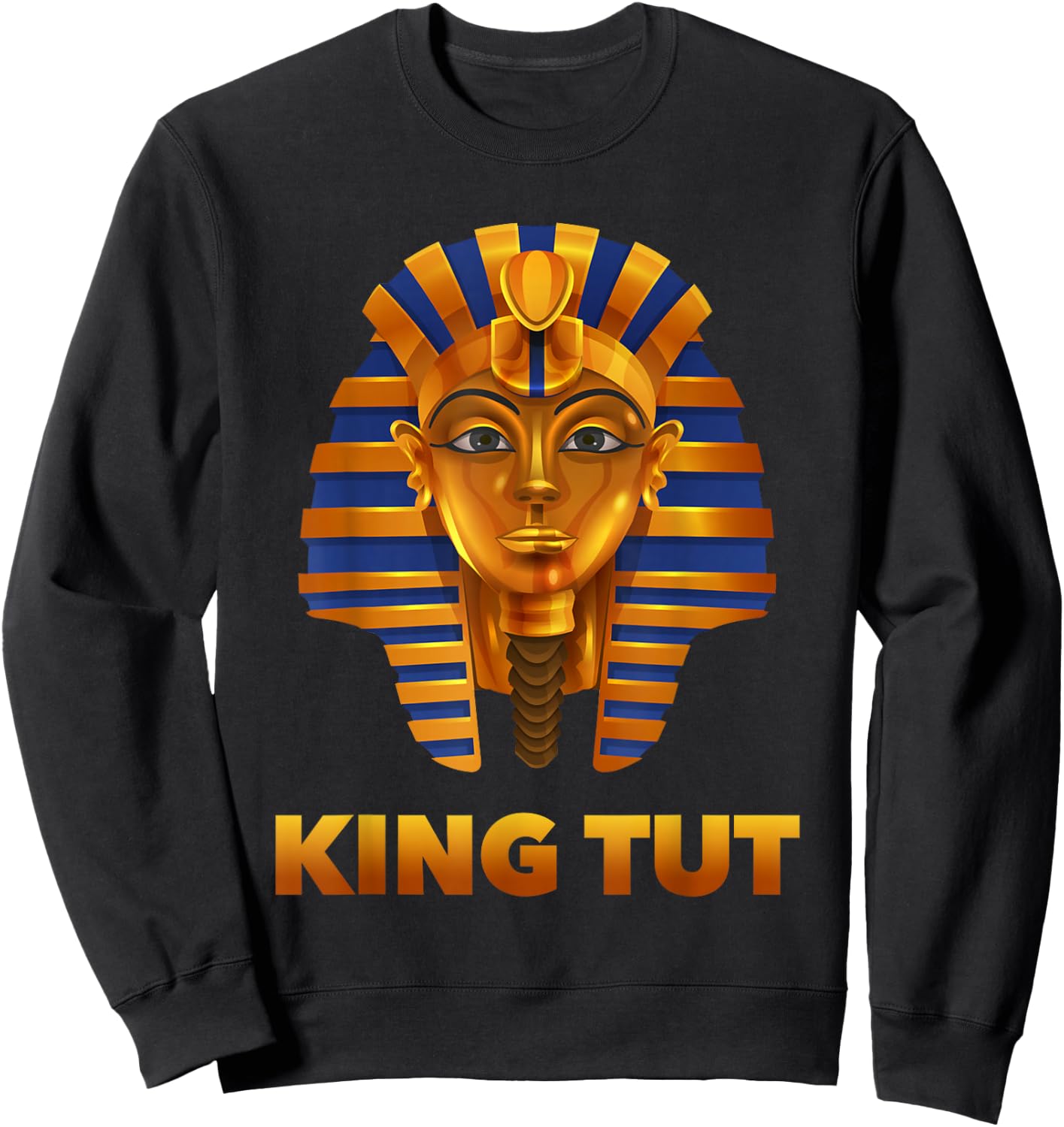 #1 The Egyptian Pharaoh King Tut Mask , Tutankhamun Sweatshirt - Sweatshirt | Black