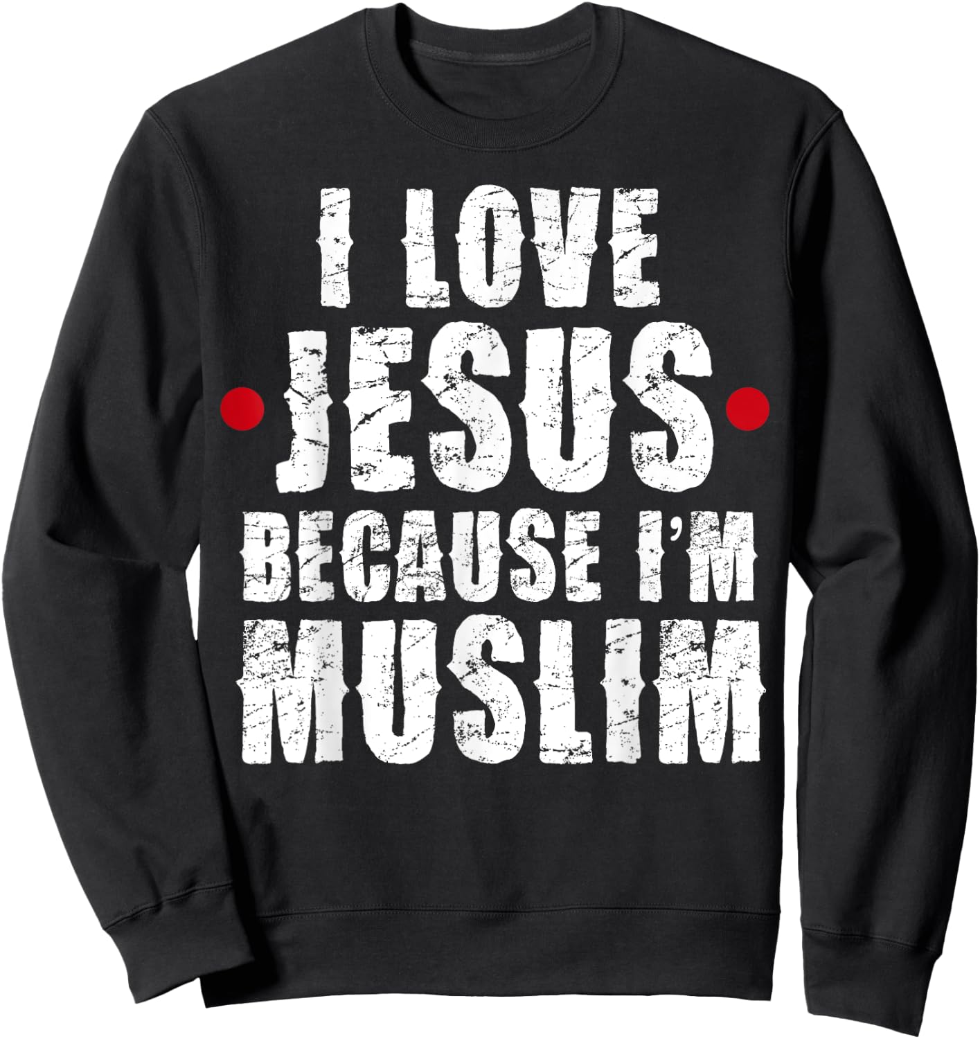 Ramadan Shirt Mubarak Quran I Love Jesus Muslim Gift Sweatshirt - Sweatshirt | Black