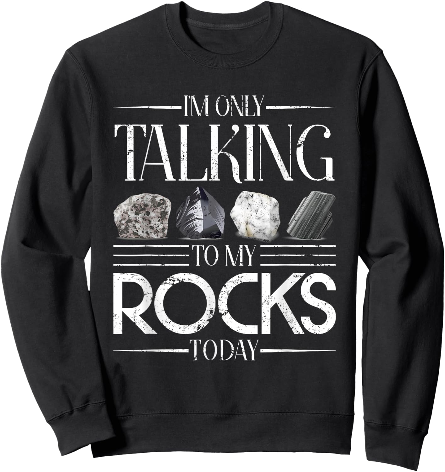 Rock Collector Funny Geologist Gift Science Geology Sweatshirt - Sweatshirt | Black