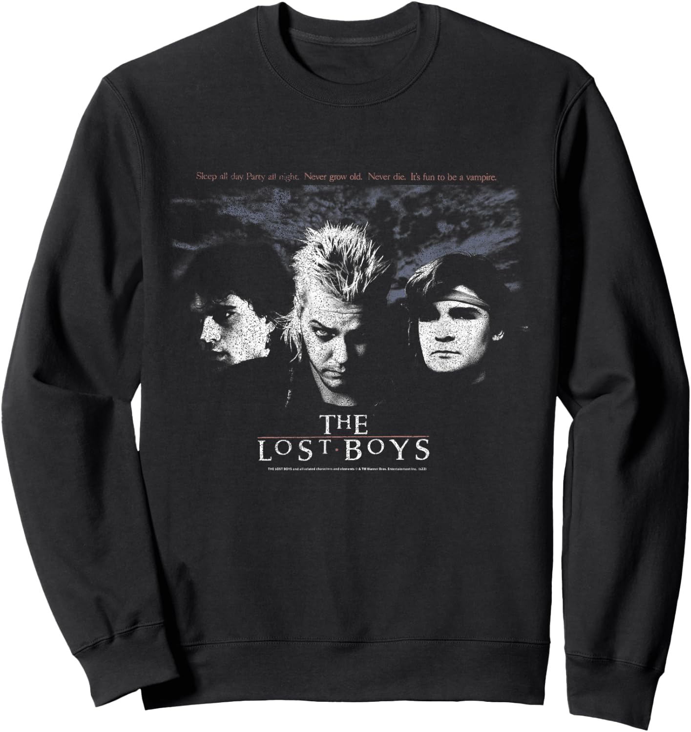 The Lost Boys Group Retro Poster Small Sweatshirt - Sweatshirt | Black