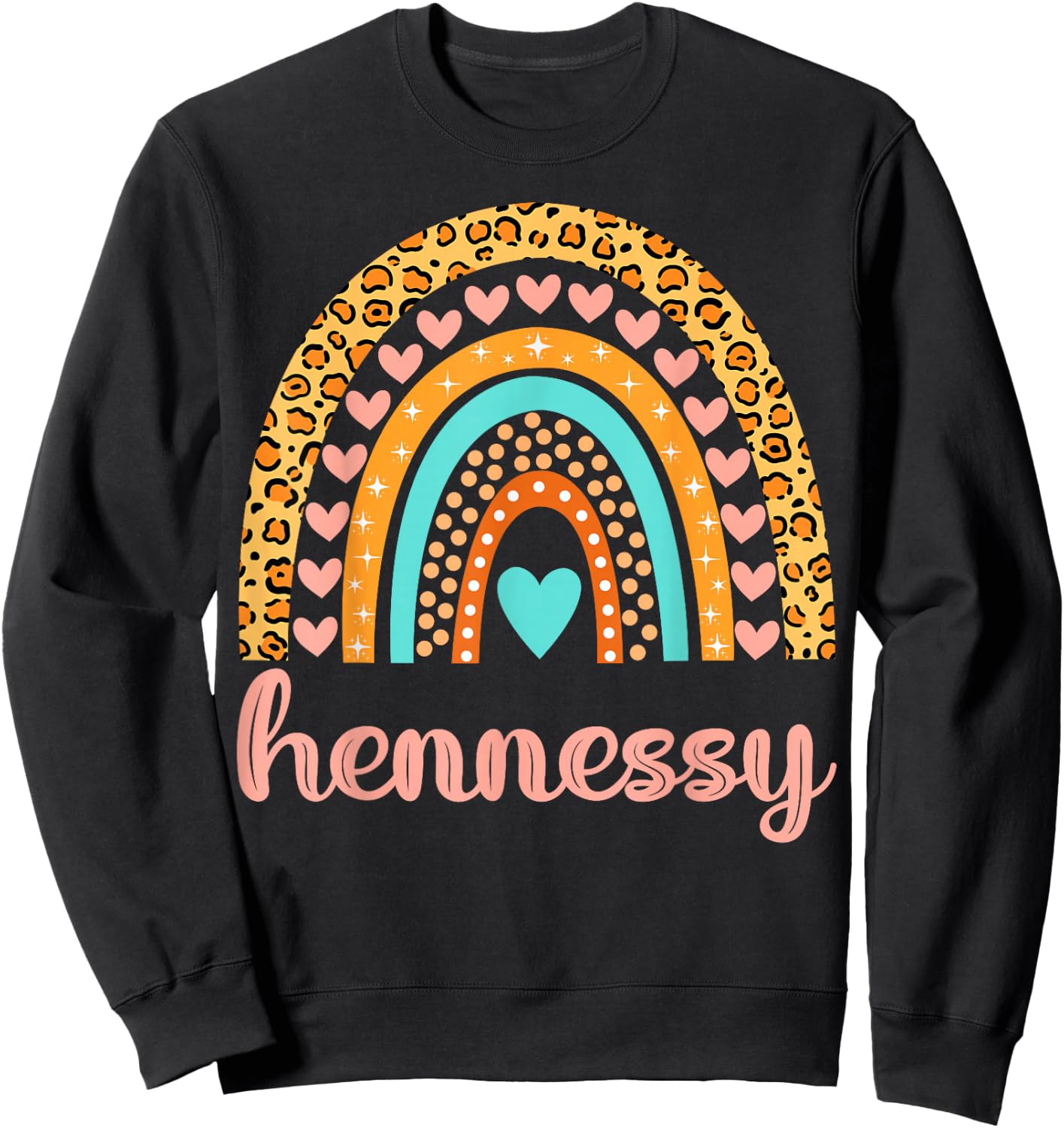 Hennessy Hennessy Name Birthday Shirt Gift Sweatshirt - Sweatshirt | Black