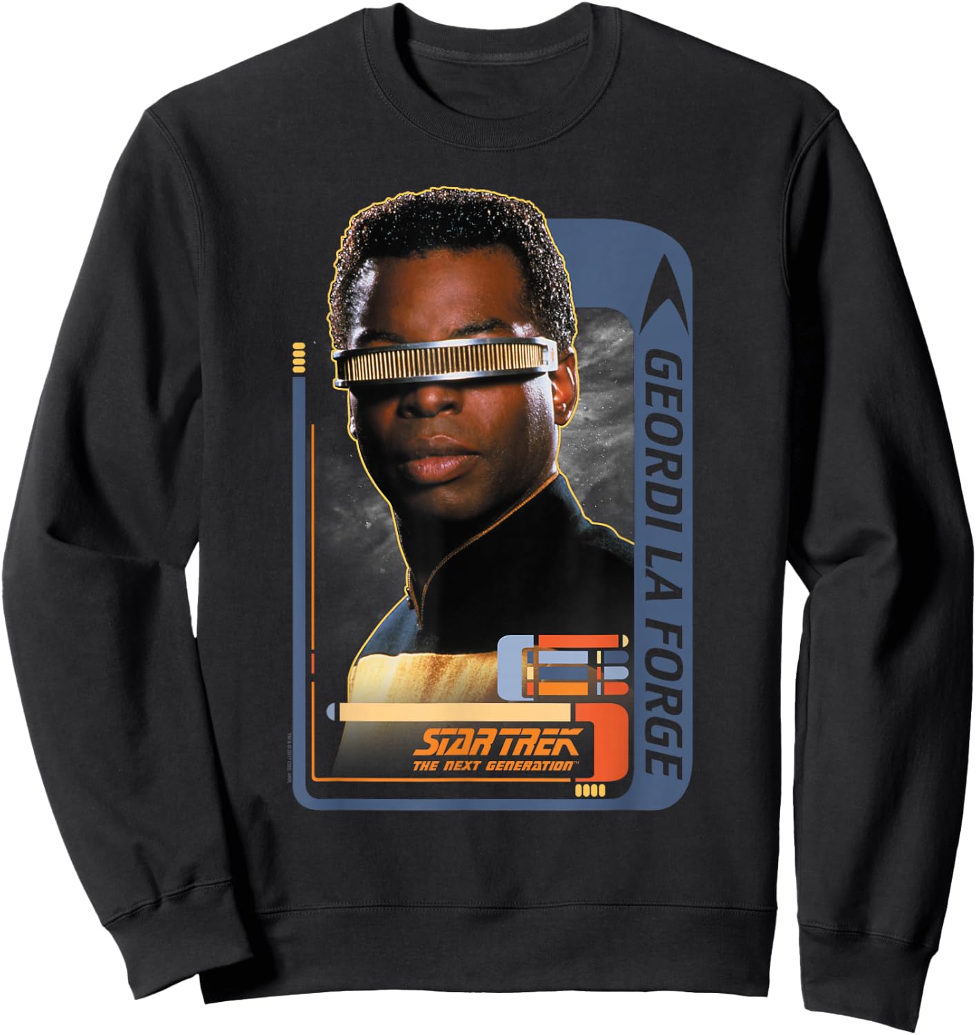 Star Trek Geordi Laforge Sweatshirt - Sweatshirt | Black