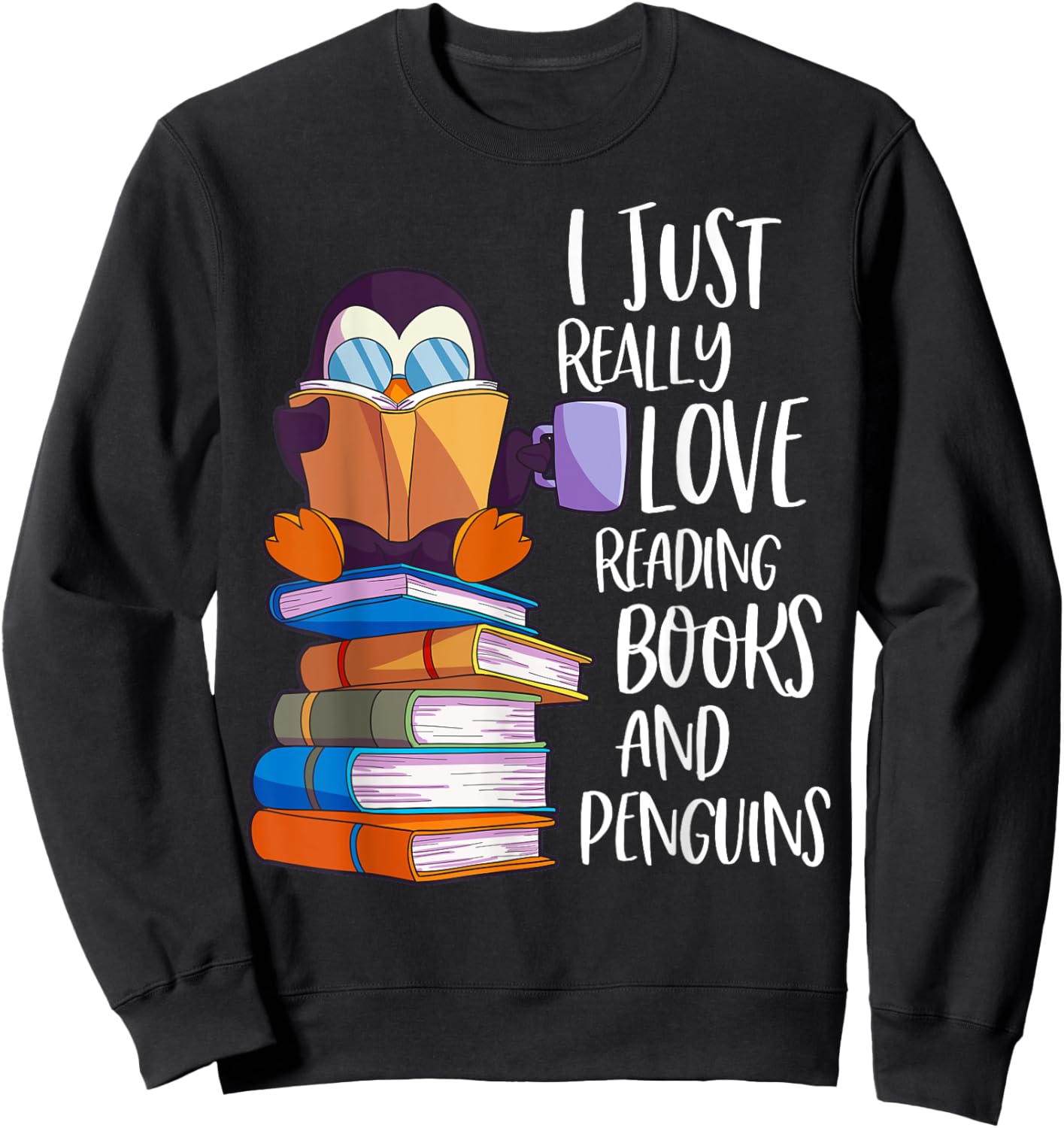 Book Lover Shirt Girls Kids Women Book Reading Gift Bookworm Sweatshirt - Sweatshirt | Black