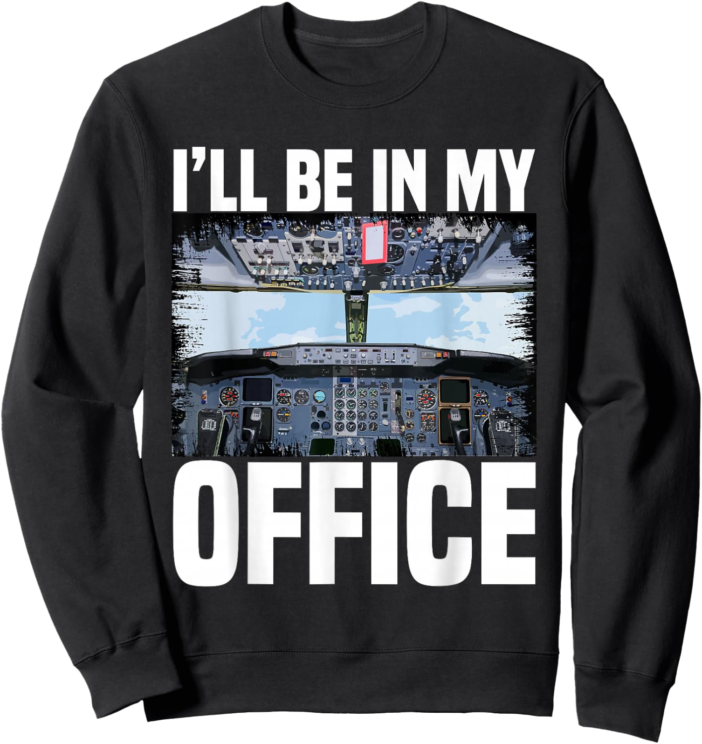 Aeroplane Pilot Aeroplane Lover Flying Flight Crew Sweatshirt - Sweatshirt | Black