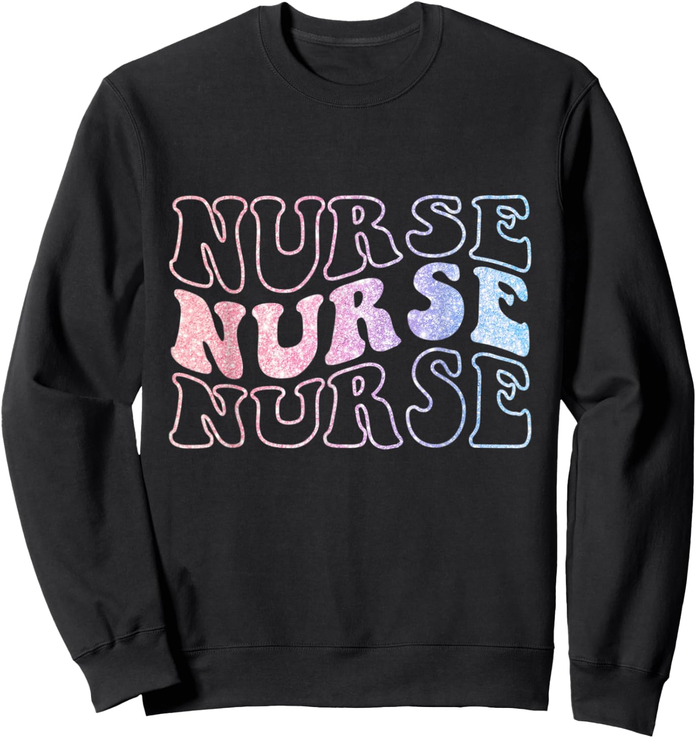 Retro Future Nurse Life For Registered Nurse Nurse's Day Sweatshirt - Sweatshirt | Black