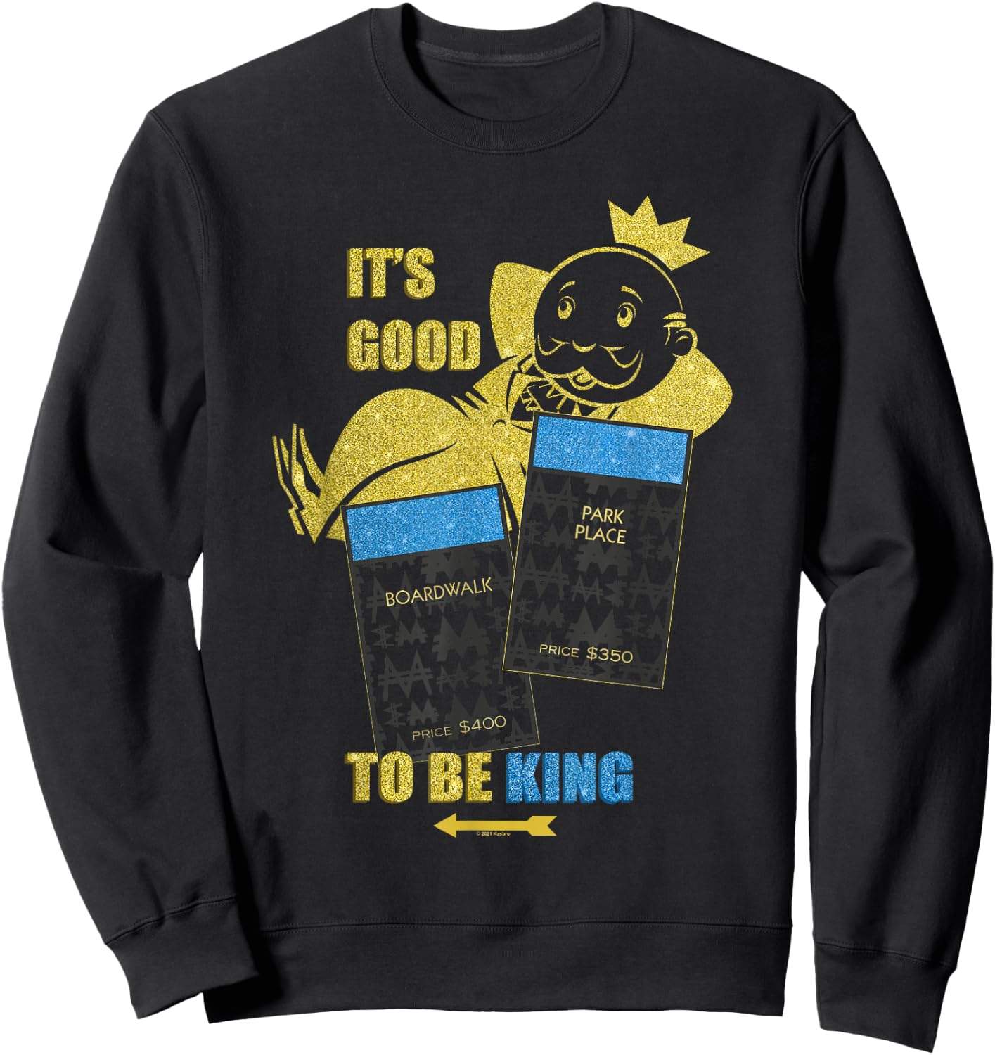 Monopoly Good to Be King Sweatshirt - Sweatshirt | Black