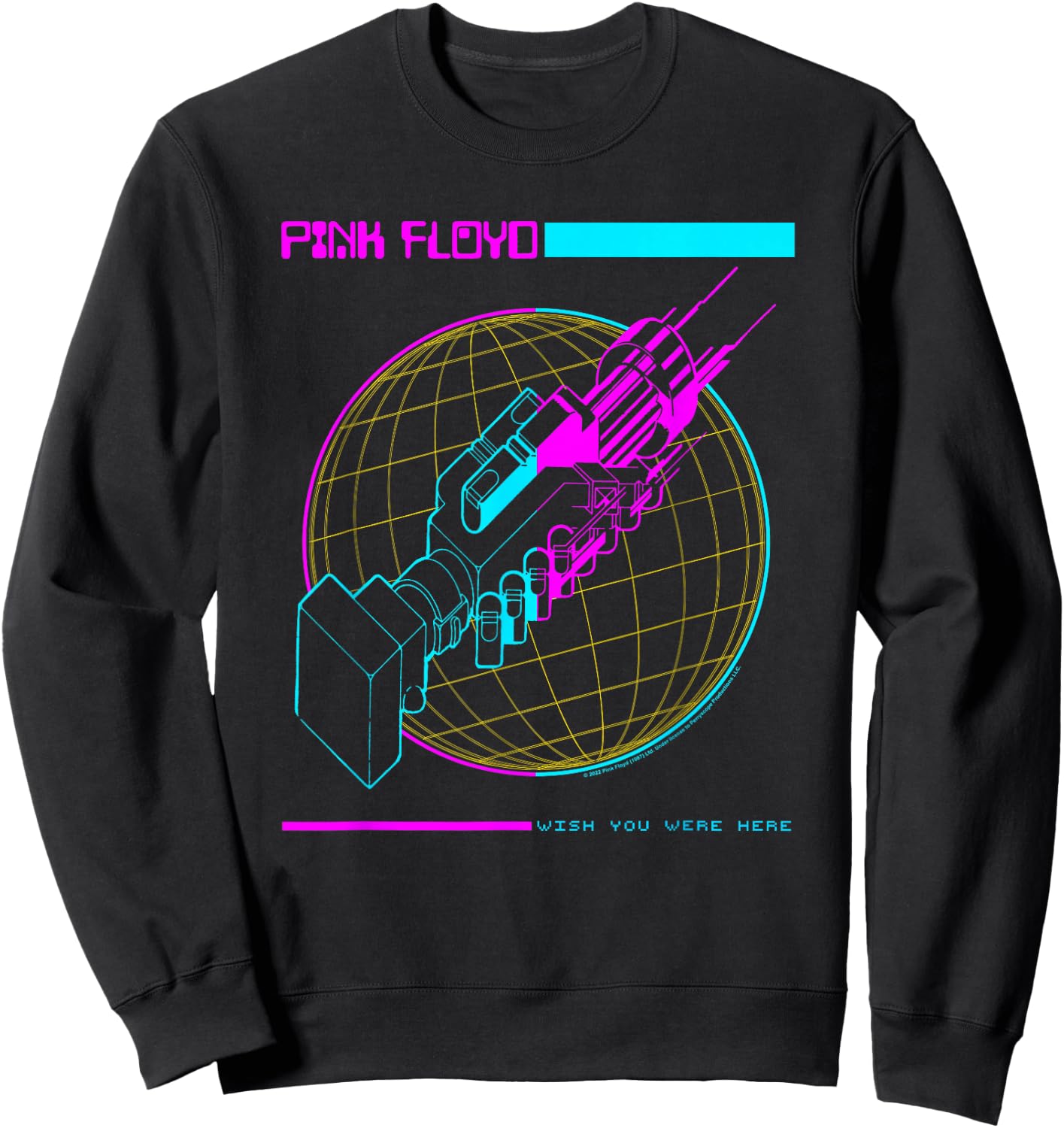 Pink Floyd Wish You Were Here Grid Sweatshirt - Sweatshirt | Black