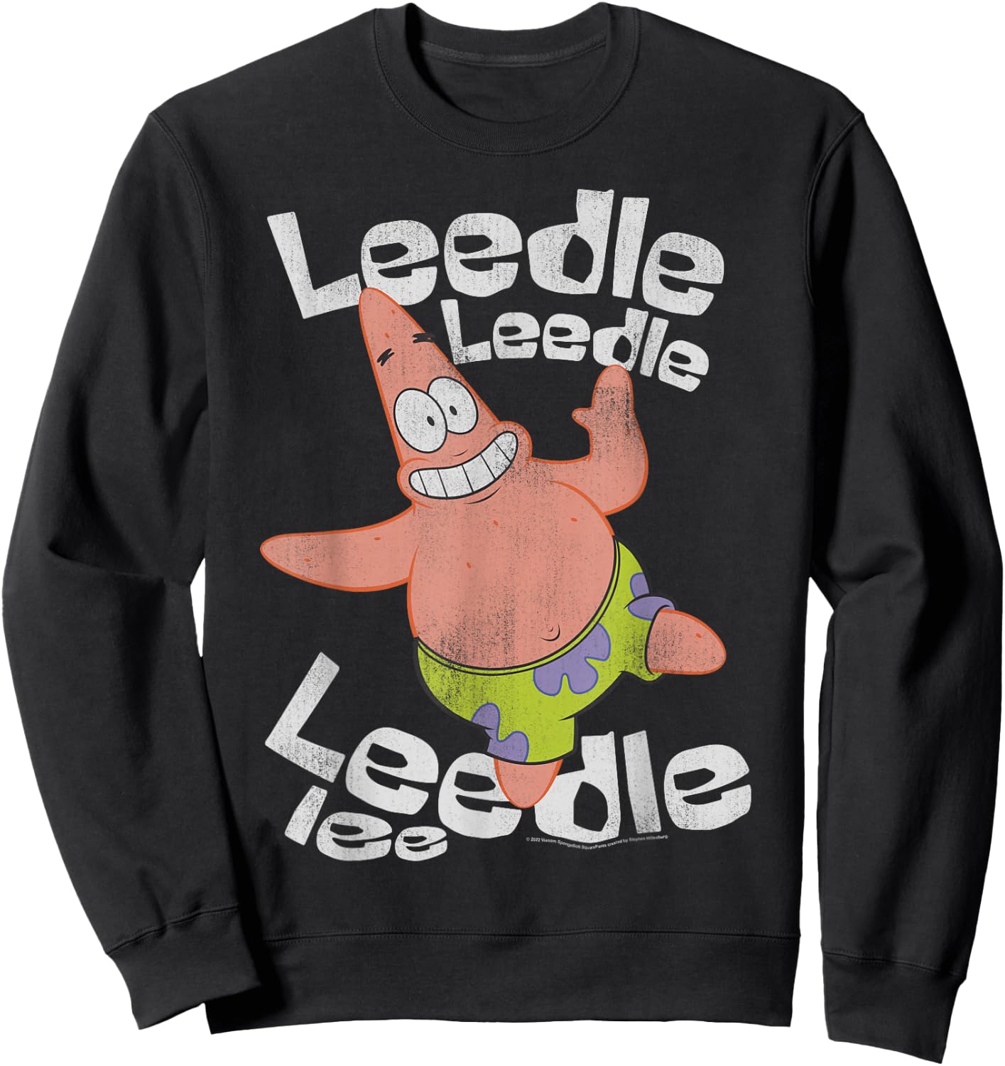 SpongeBob SquarePants Singing Patrick Leedle Sweatshirt - Sweatshirt | Black