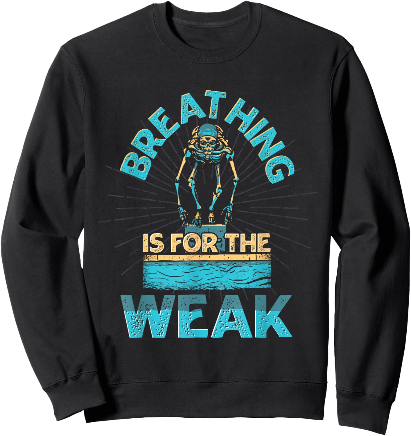 Water Rat Hobby Swimmer Water Sports Fun Swimming Sweatshirt - Sweatshirt | Black