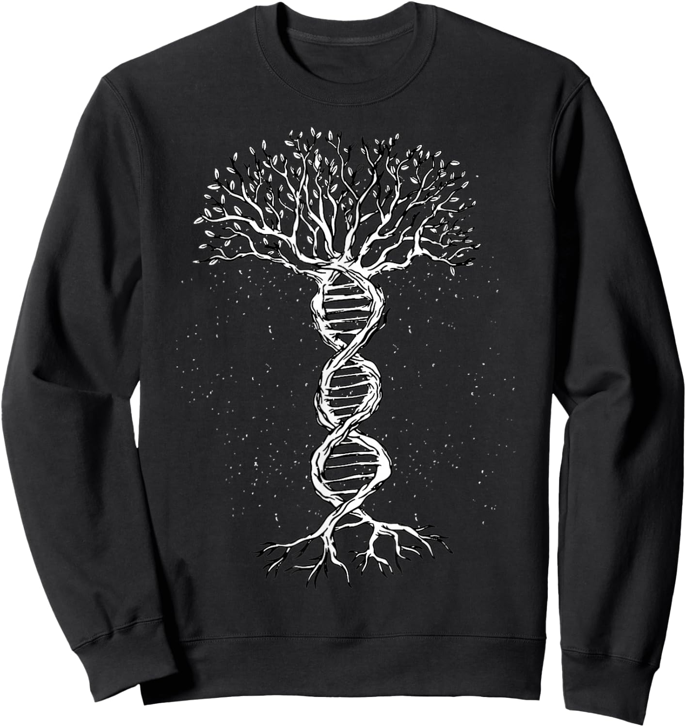 DNA Tree Life Genetics Biologist Science Earth Day Sweatshirt - Sweatshirt | Black