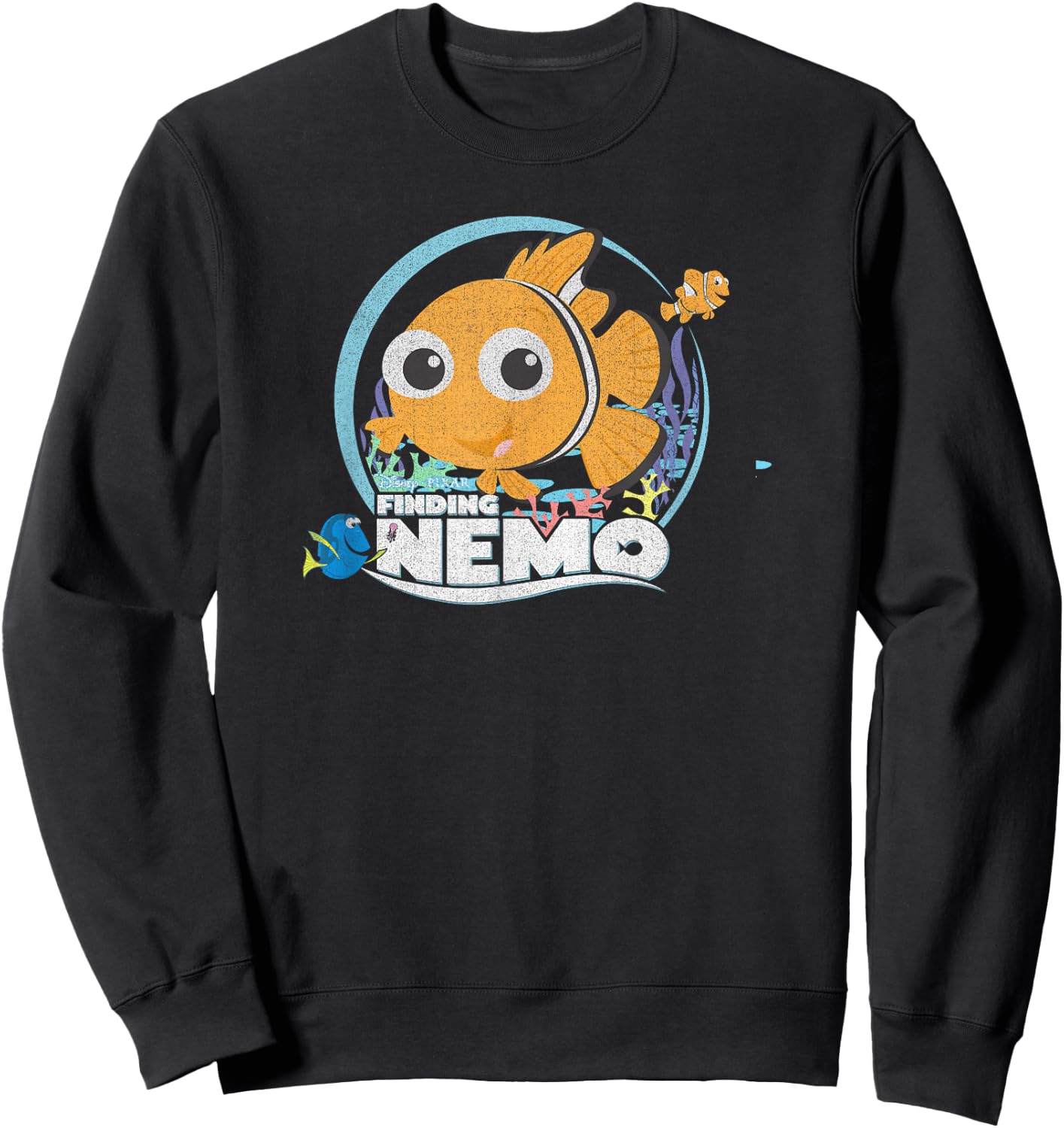 Disney Pixar Finding Nemo Group Shot Chibi Sweatshirt - Sweatshirt | Black