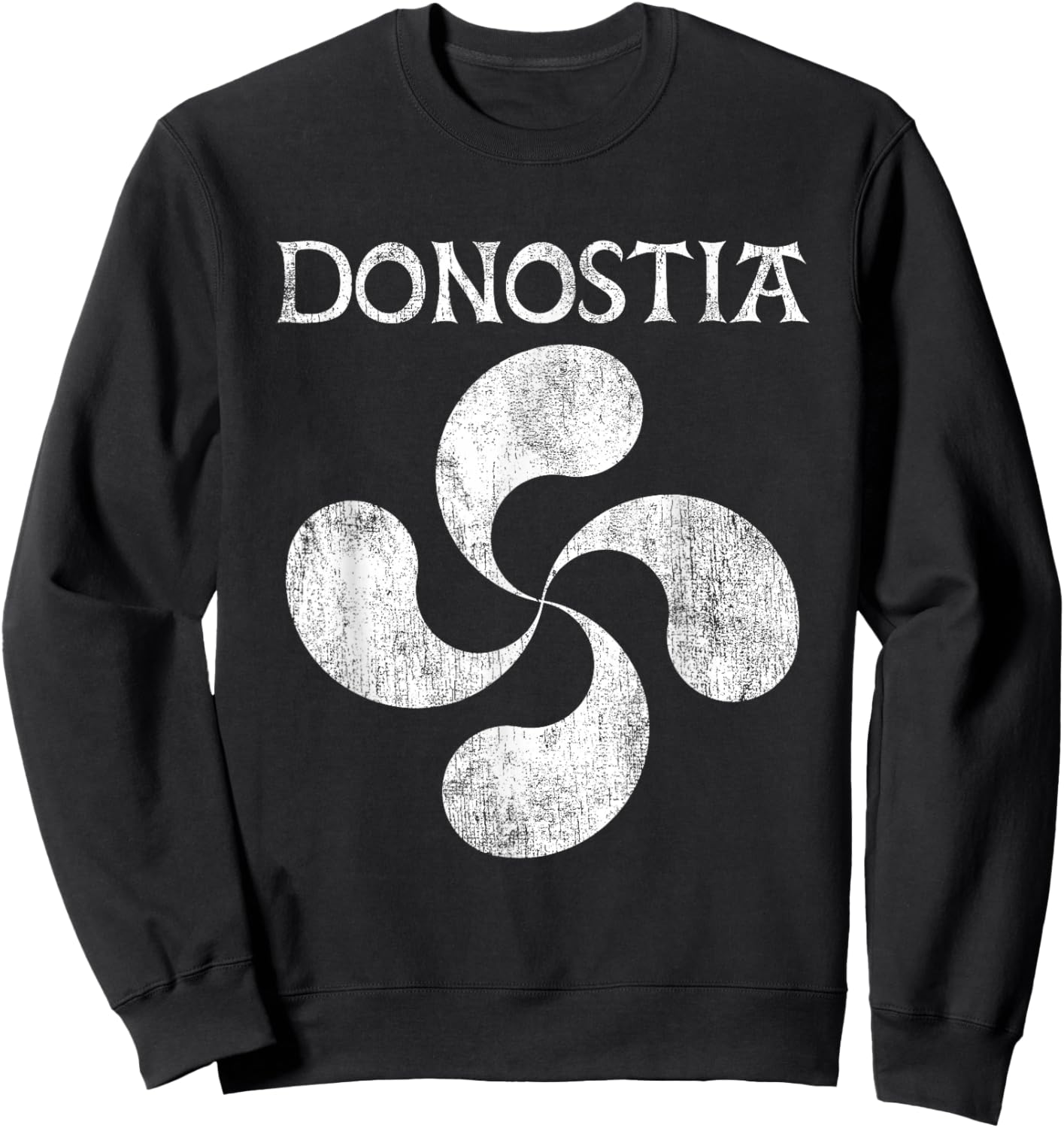 Pais Vasco: Donostia Shirt / Basque Country San Sebastian Sweatshirt - Sweatshirt | Black