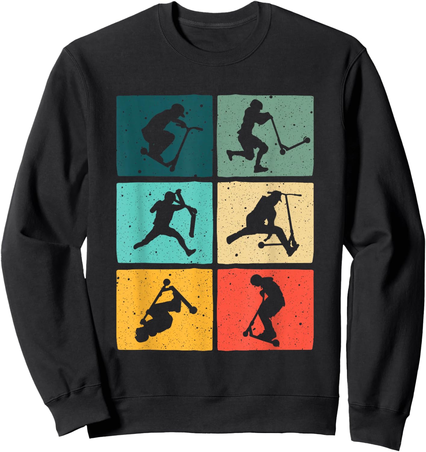Funny Scooters Stunt Vintage Art Women Best Riders Sweatshirt - Sweatshirt | Black