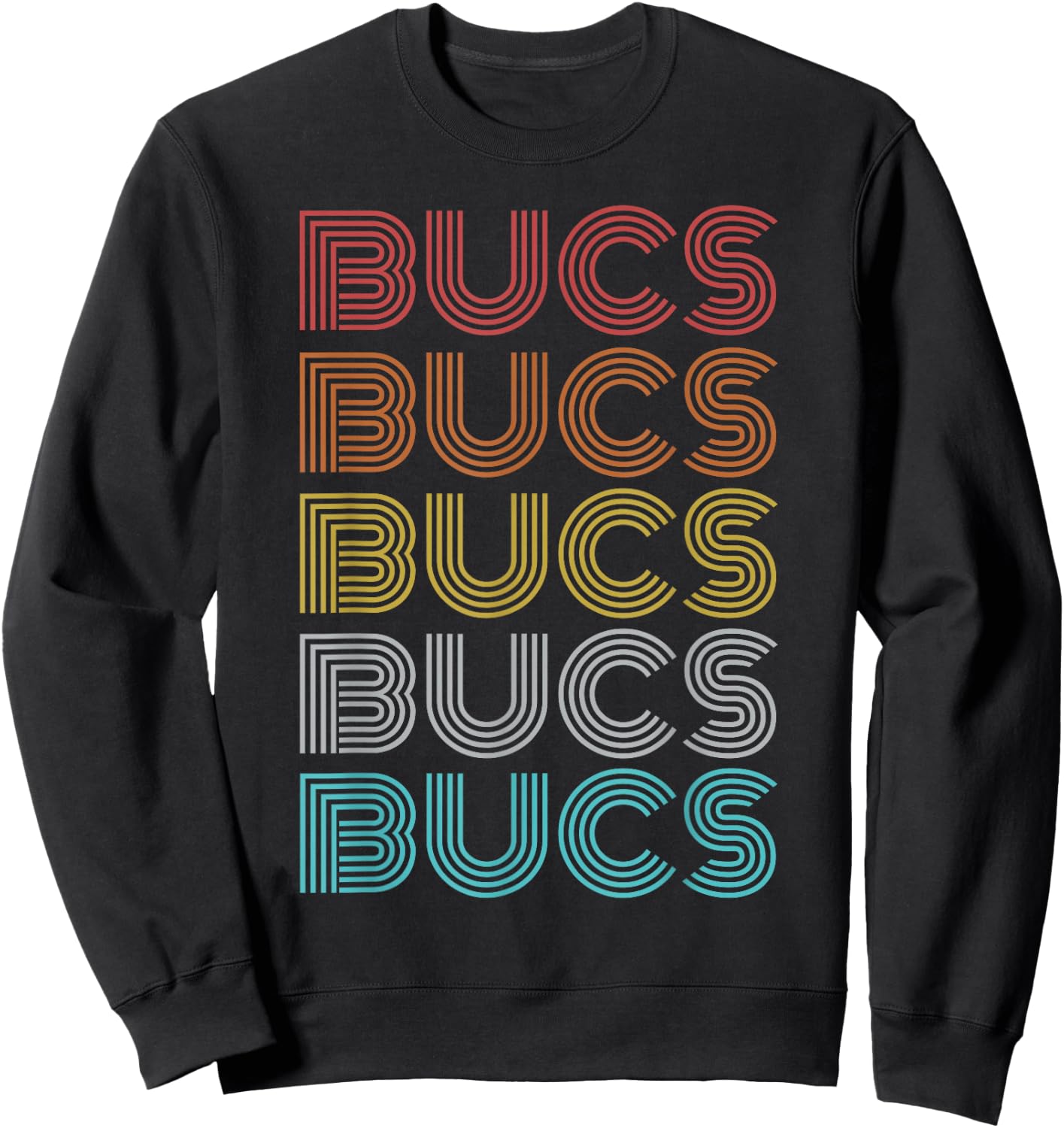 Retro Vintage Bucs Sweatshirt - Sweatshirt | Black