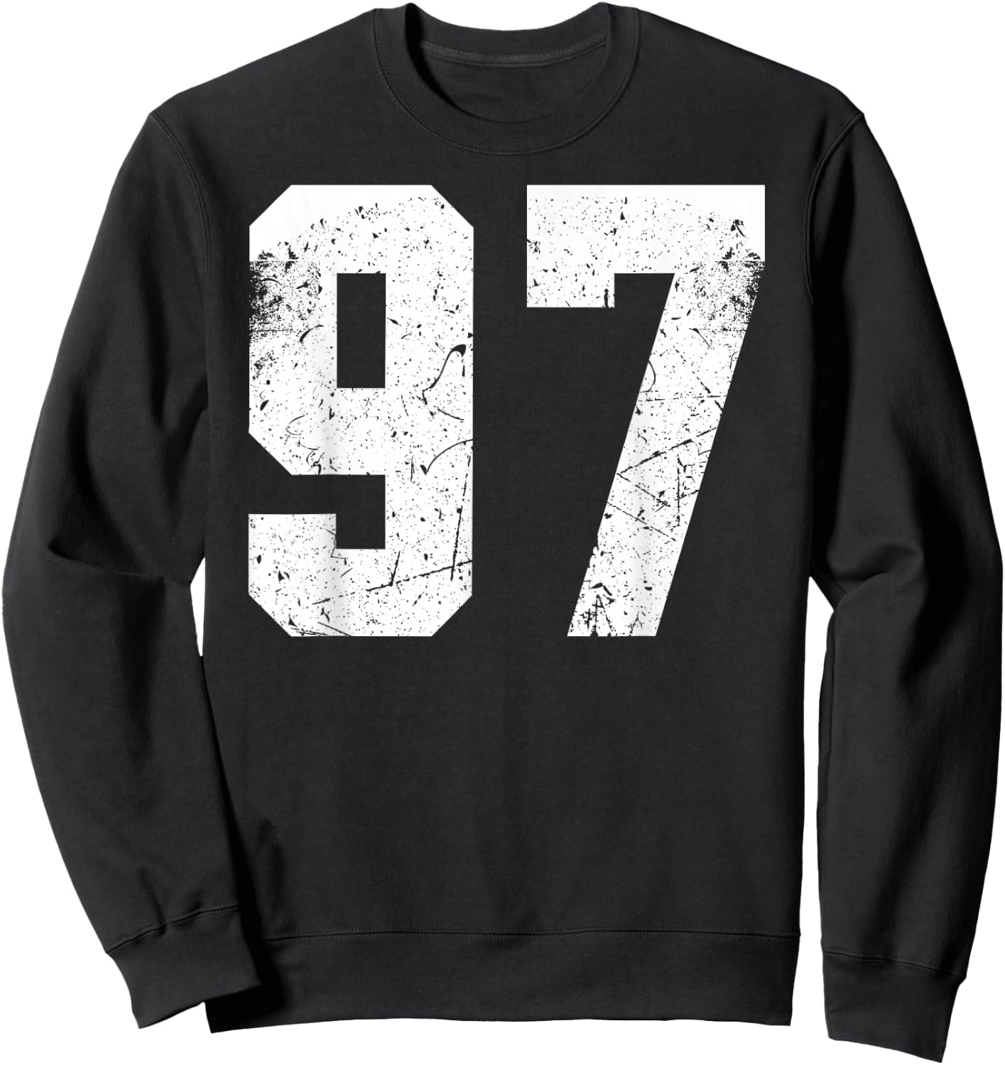 Number 52 Blue Sports Team Sweatshirt - Sweatshirt | Black