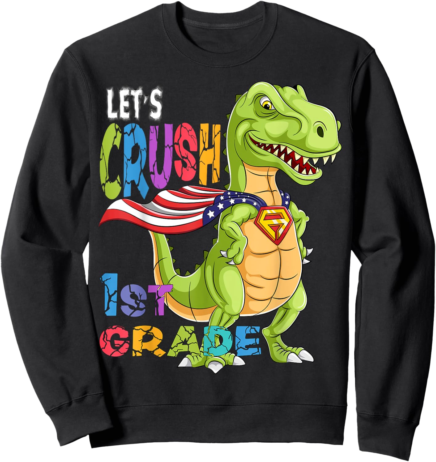 Ready To Crush First Grade Back to School Class of 2035 Boy Sweatshirt - Sweatshirt | Black