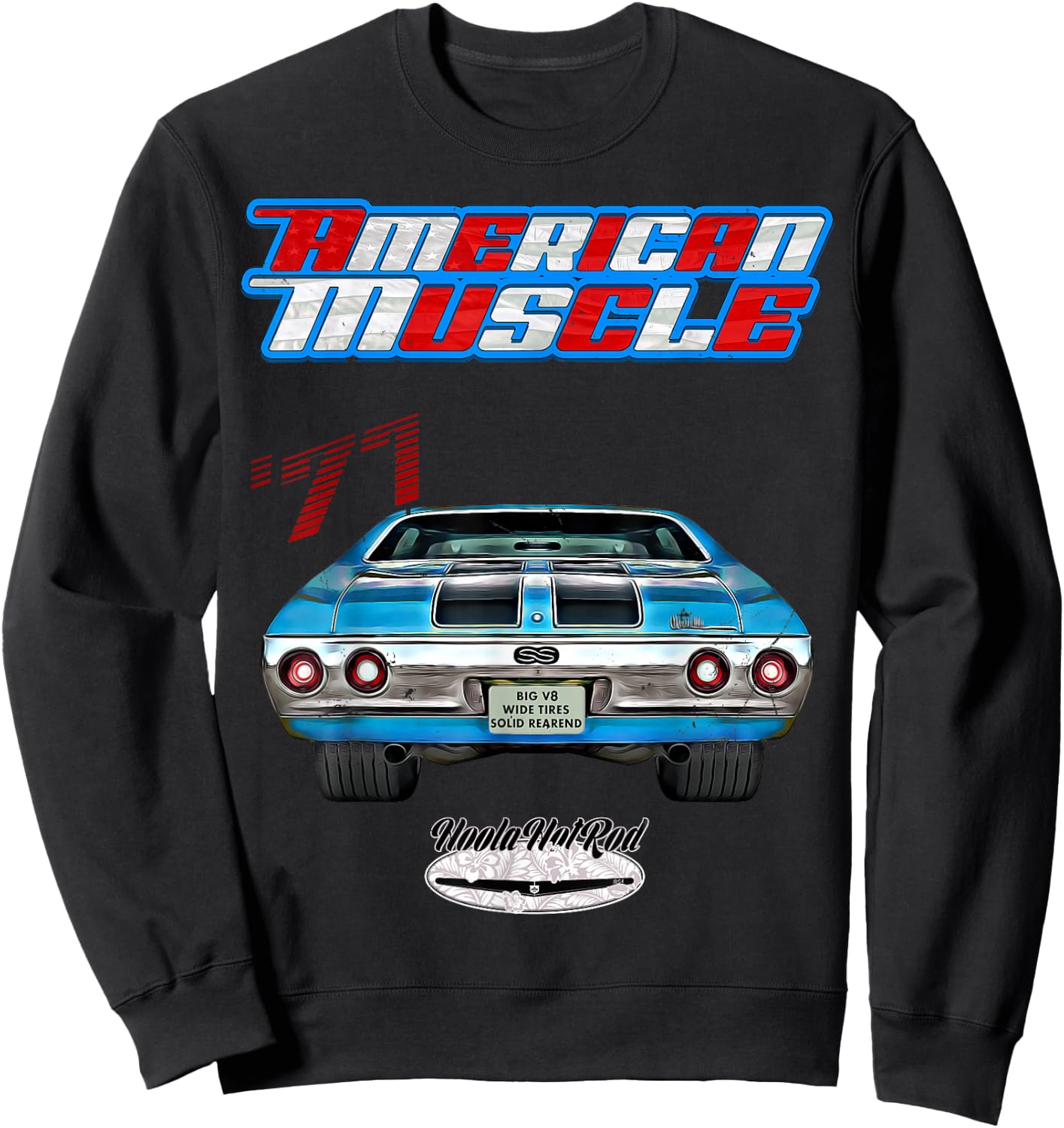 1971 Chevelle,Muscle Car,SS454,SS427,SS396,Hotrod,drag race Sweatshirt - Sweatshirt | Black