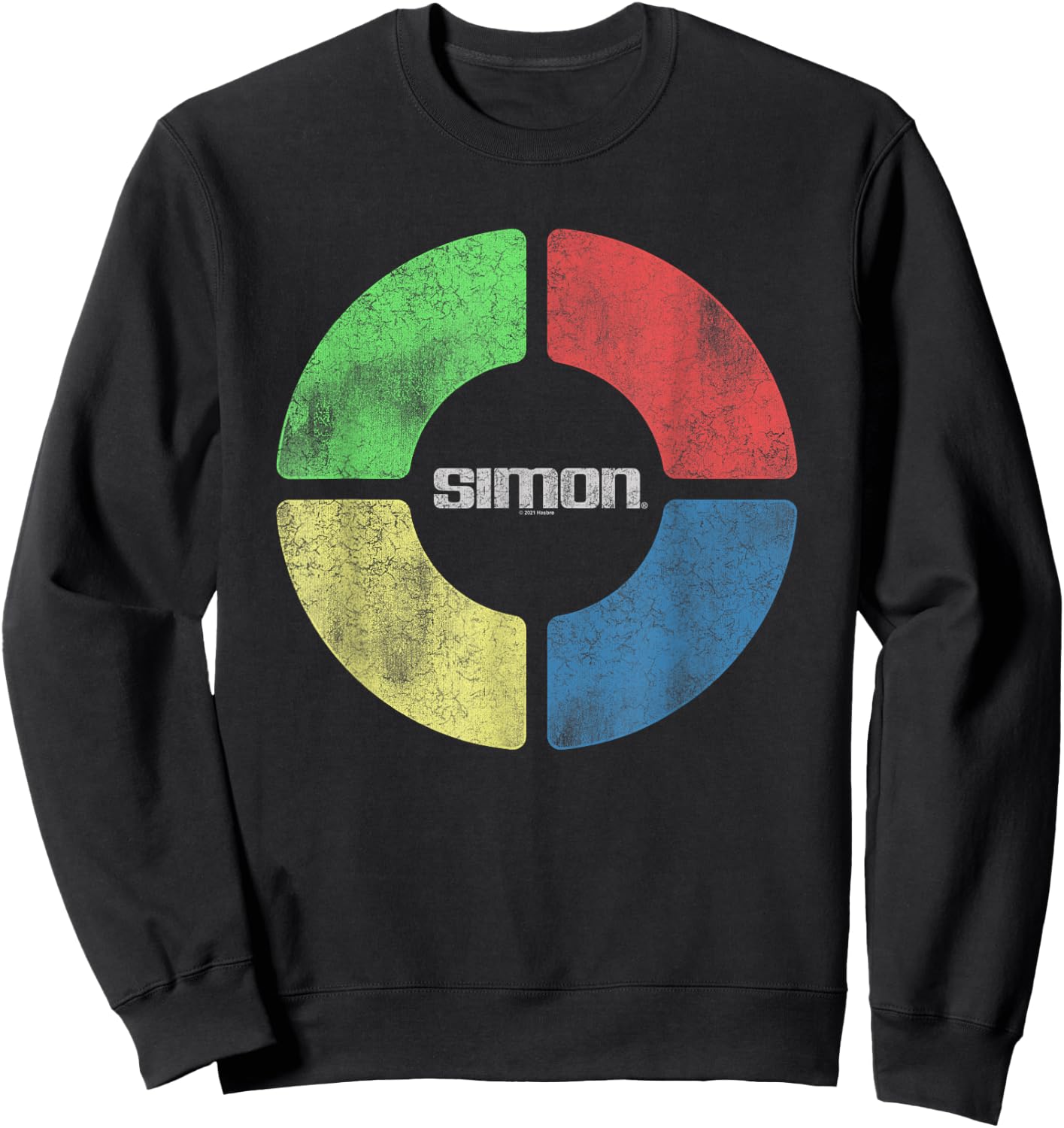 Simon Simple Simon Distressed Sweatshirt - Sweatshirt | Black