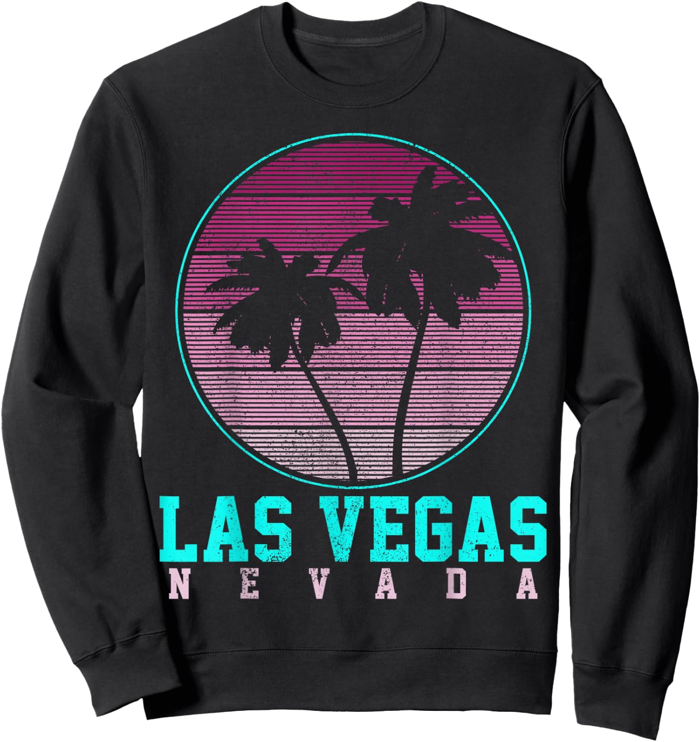 Las Vegas Nevada Vintage Retro Souvenir Sweatshirt - Sweatshirt | Black