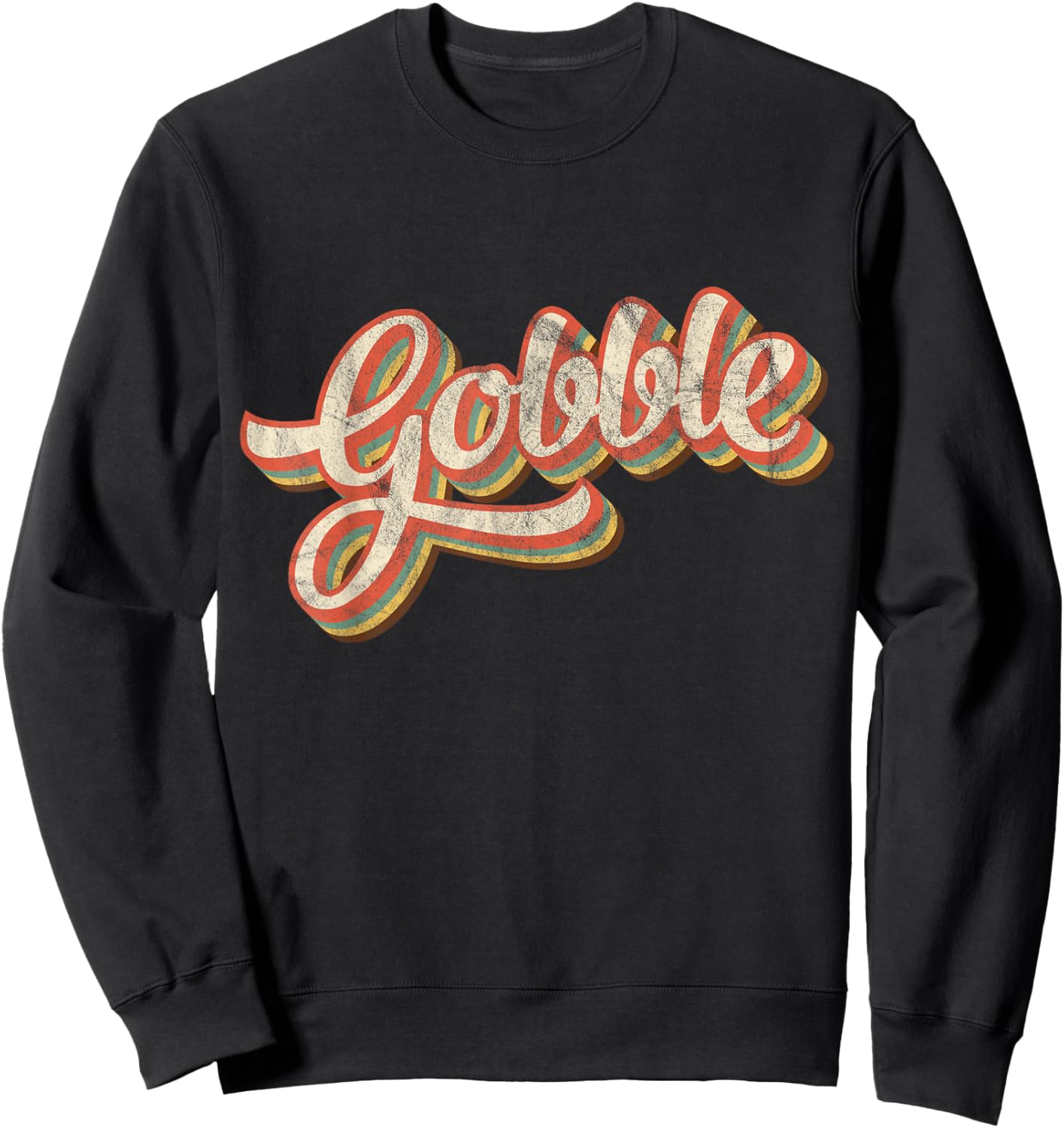 Vintage Thanksgiving Gift Turkey Leg Day Costume Piligrim Sweatshirt - Sweatshirt | Black