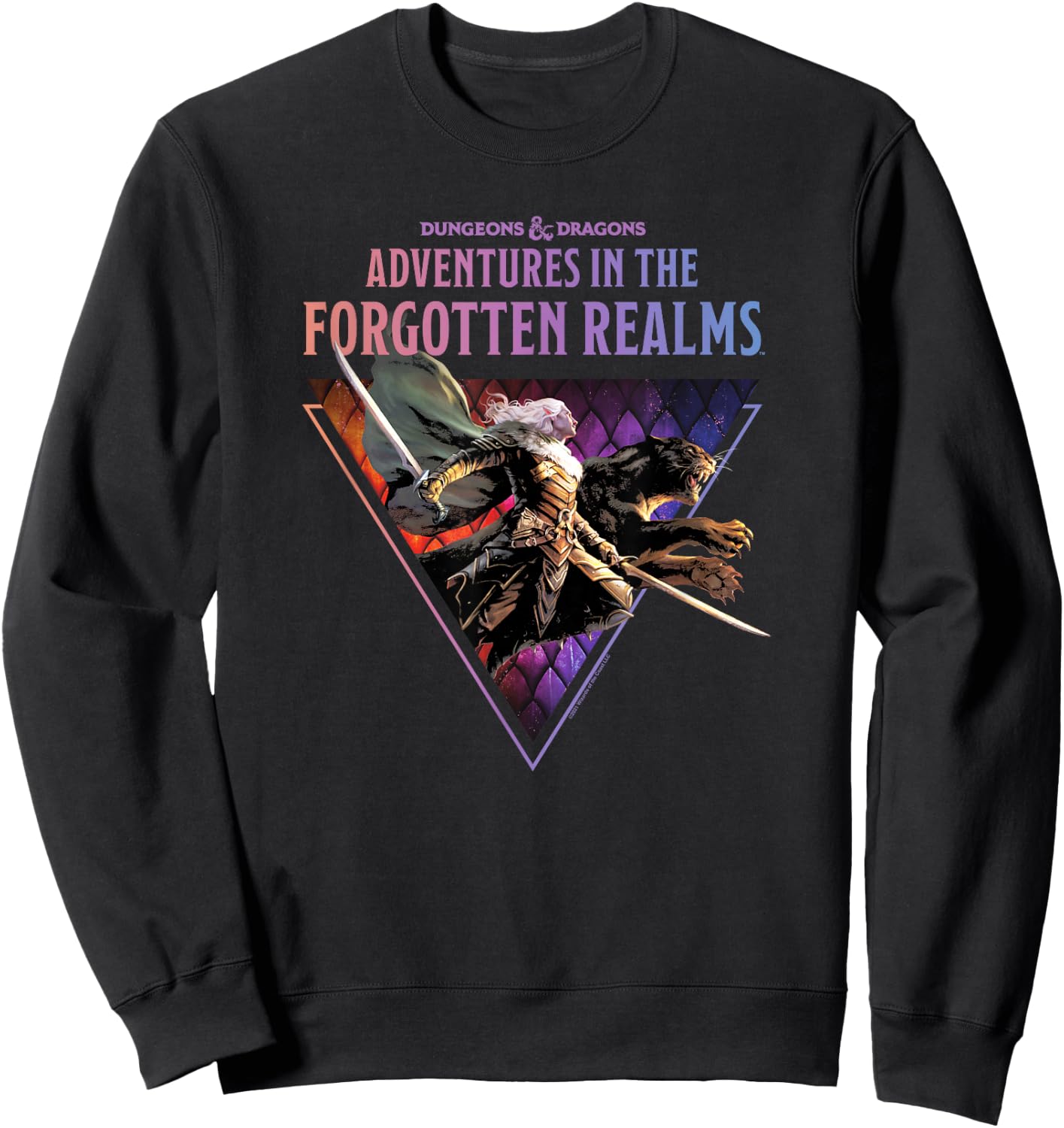 Magic: The Gathering Dungeons & Dragons Drizzt Jump Sweatshirt - Sweatshirt | Black