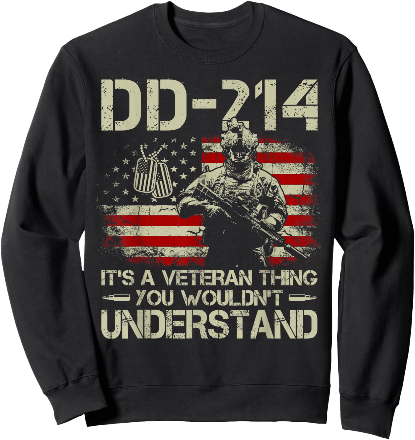 DD-214 It's A Veteran Thing You Wouldn't Understand DD-214 Sweatshirt - Sweatshirt | Black