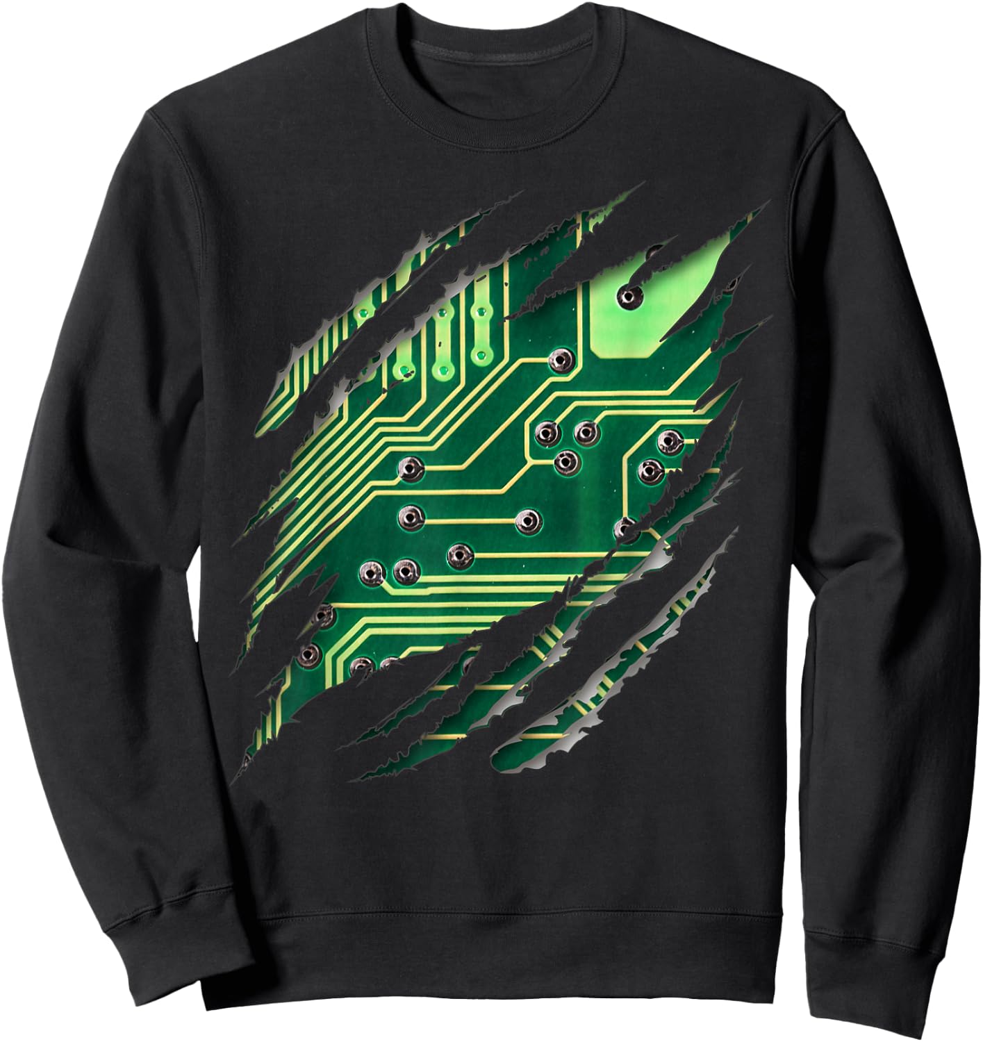 Computer Engineer Circuit Board Gift Sweatshirt - Sweatshirt | Black