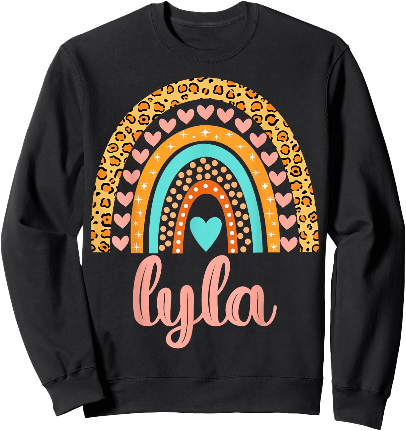 Lyla Lyla Name Birthday Shirt Gift Sweatshirt - Sweatshirt | Black