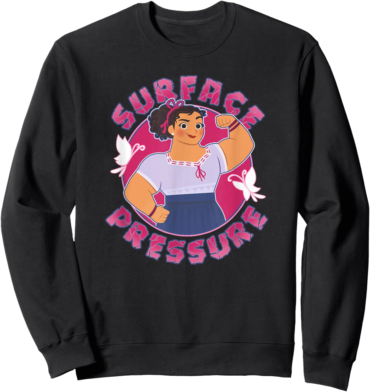 Disney Encanto Luisa Surface Pressure Strong Portrait Sweatshirt - Sweatshirt | Black