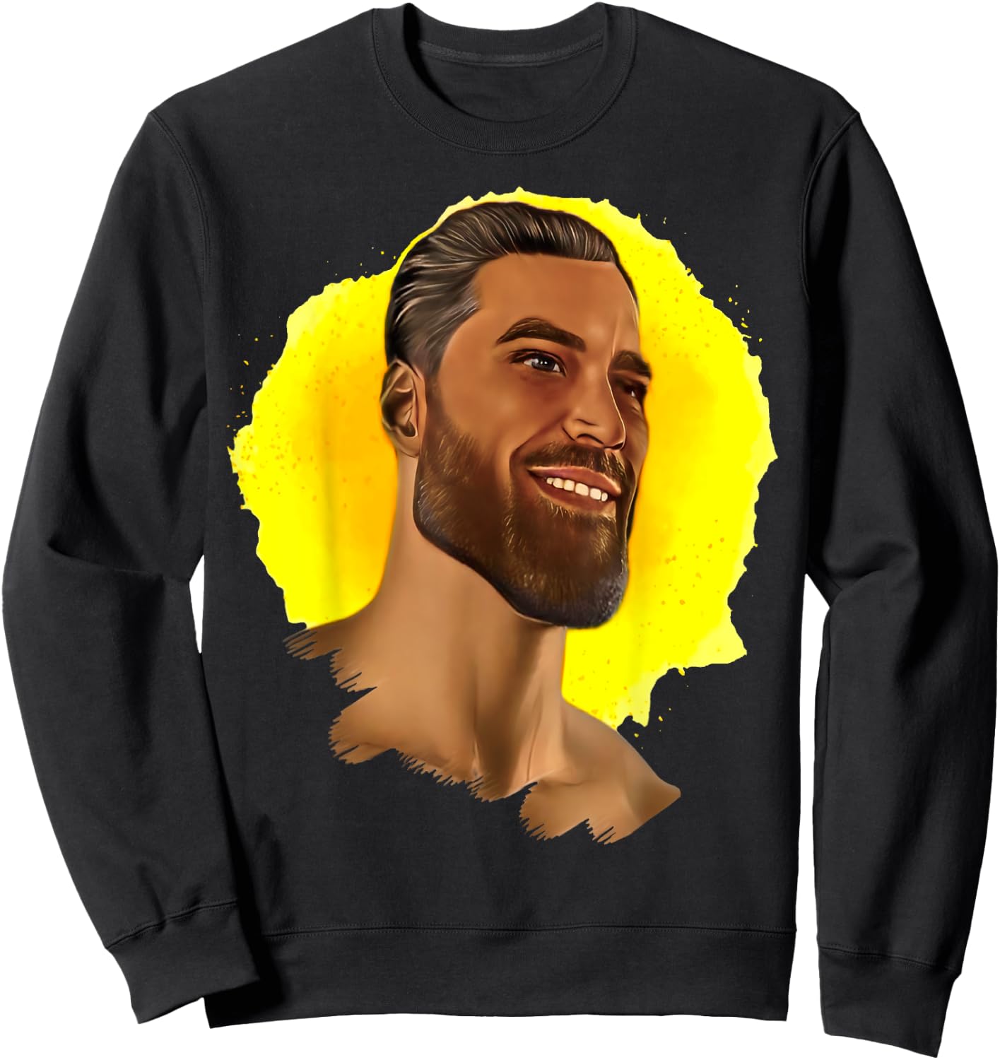 Funny Gigachad Meme Giga Chad Alpha Male Sigma Male Memes Sweatshirt - Sweatshirt | Black
