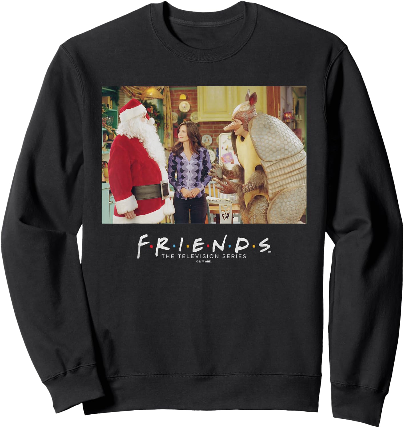 Friends Christmas Armadillo Sweatshirt - Sweatshirt | Black