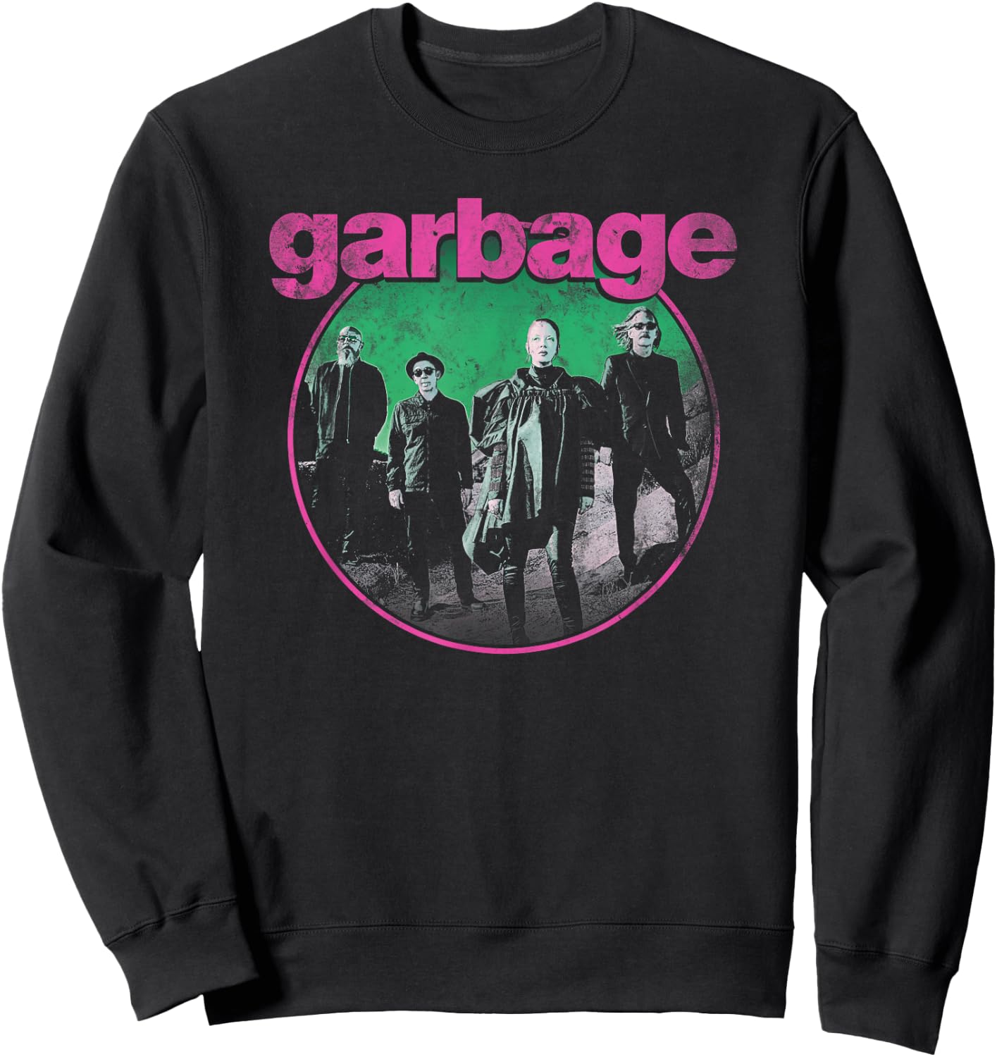 Garbage - Circle Photo Sweatshirt - Sweatshirt | Black