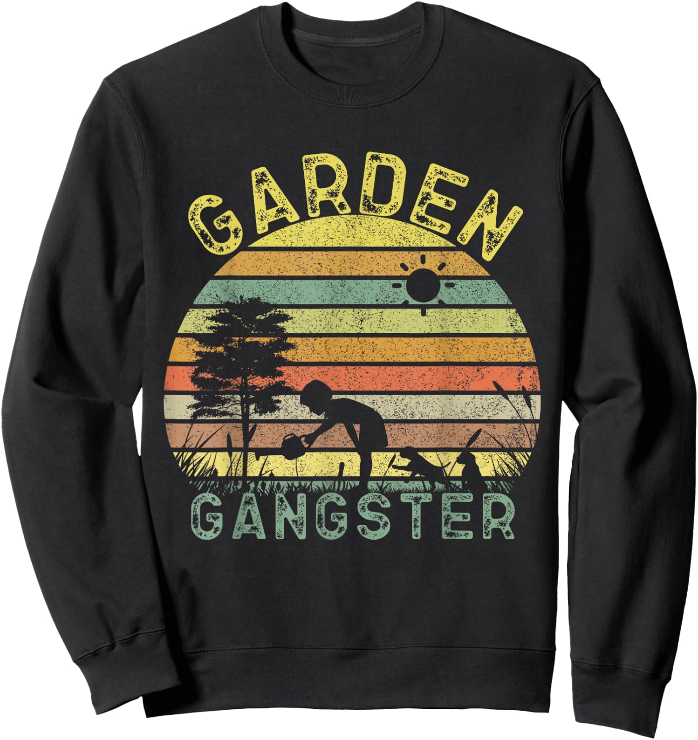 Garden Gangster Funny Gardening Shirt for Gardeners Sweatshirt - Sweatshirt | Black